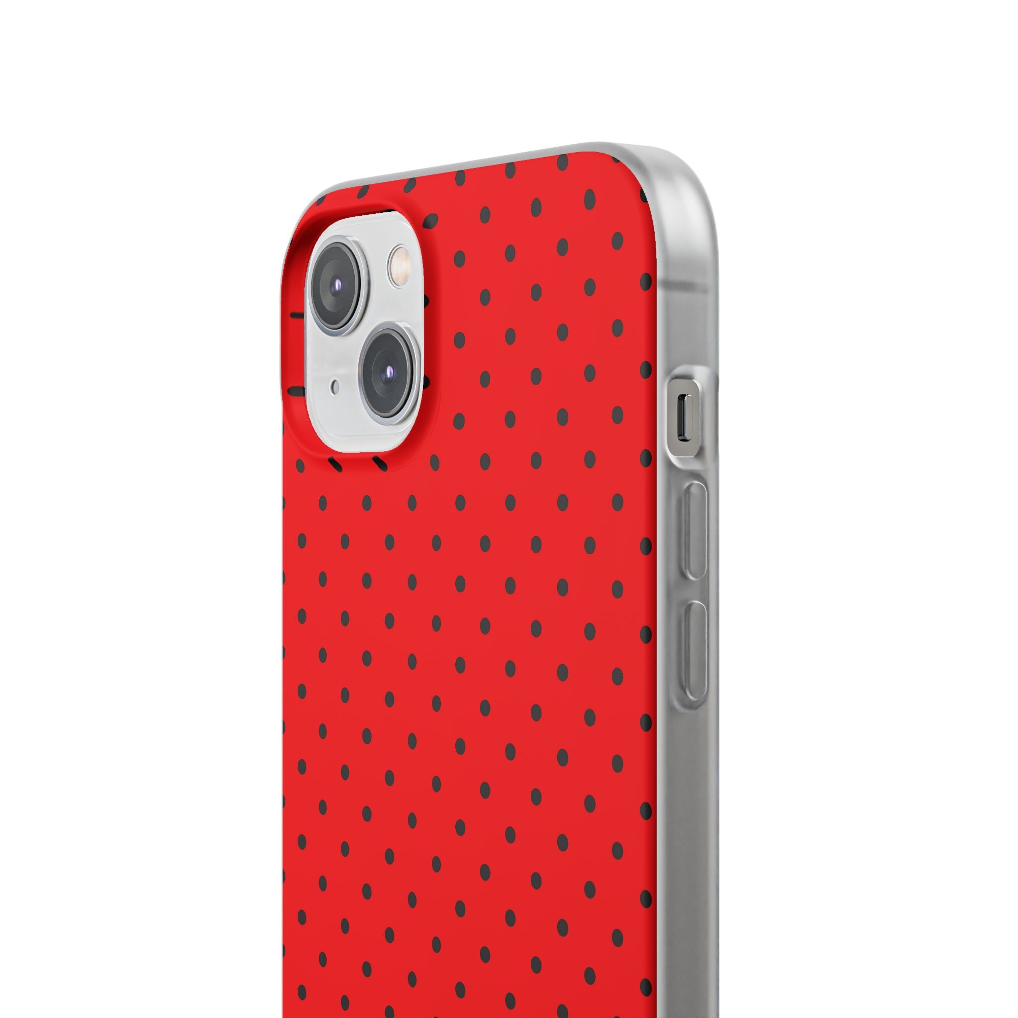 Crimson Dot Matrix iPhone 14 Plus Case - Soft