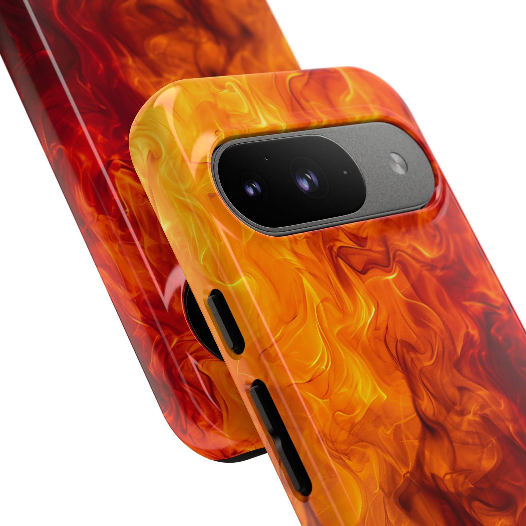 Flaming Energy Swirl Google Pixel 9 - Tough