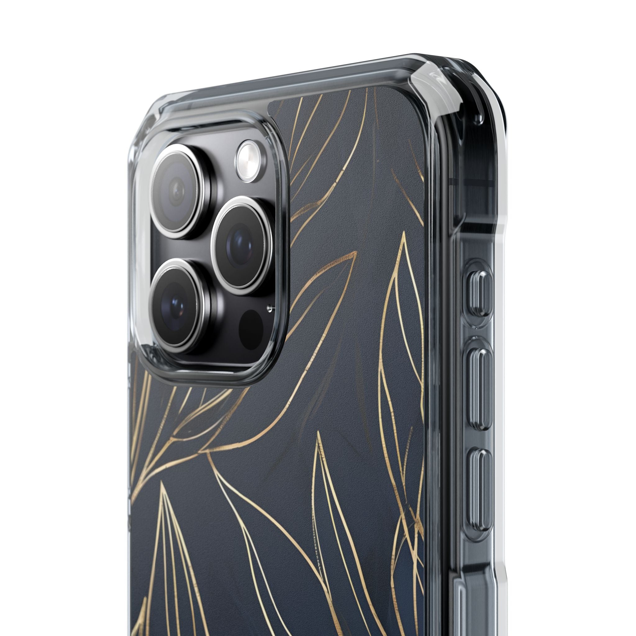Modern Gold Leaves iPhone Case - Impact