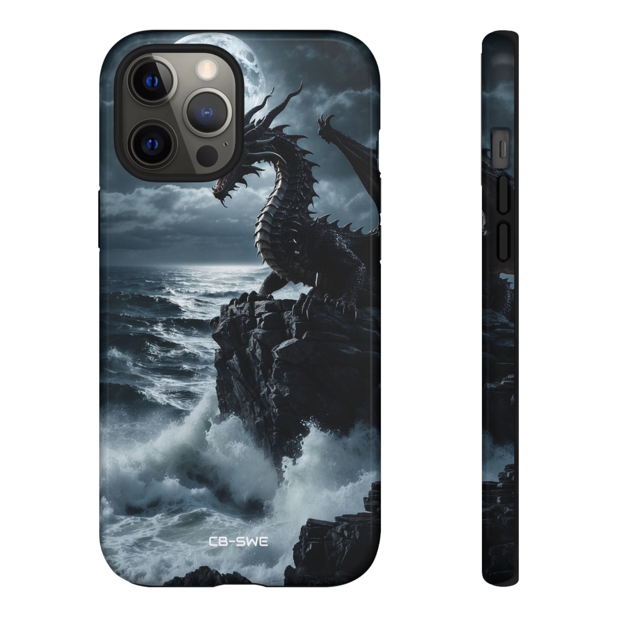 Dragon Roars Against Sea - iPhone Case