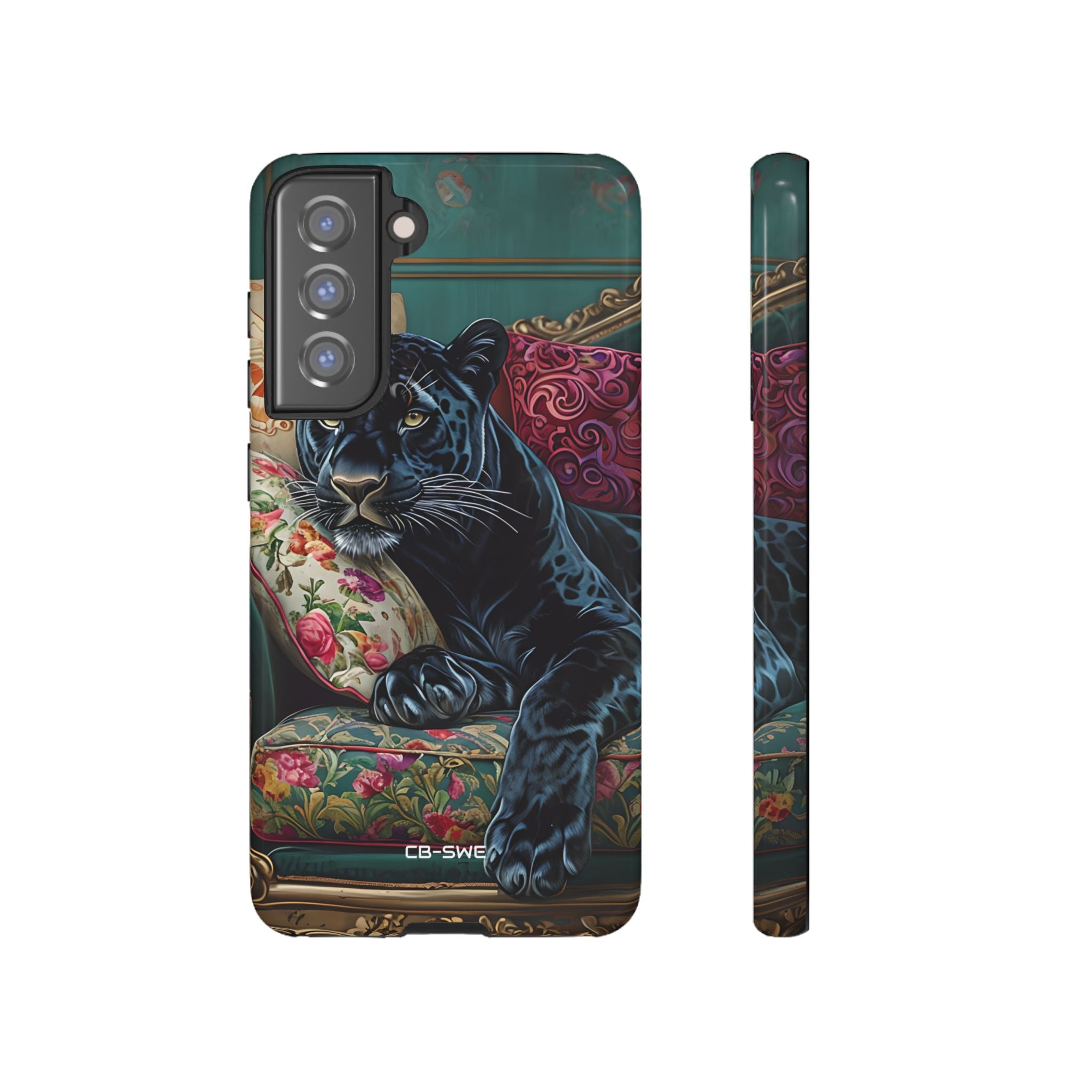 Panther on Vintage Chaise - Samsung Case