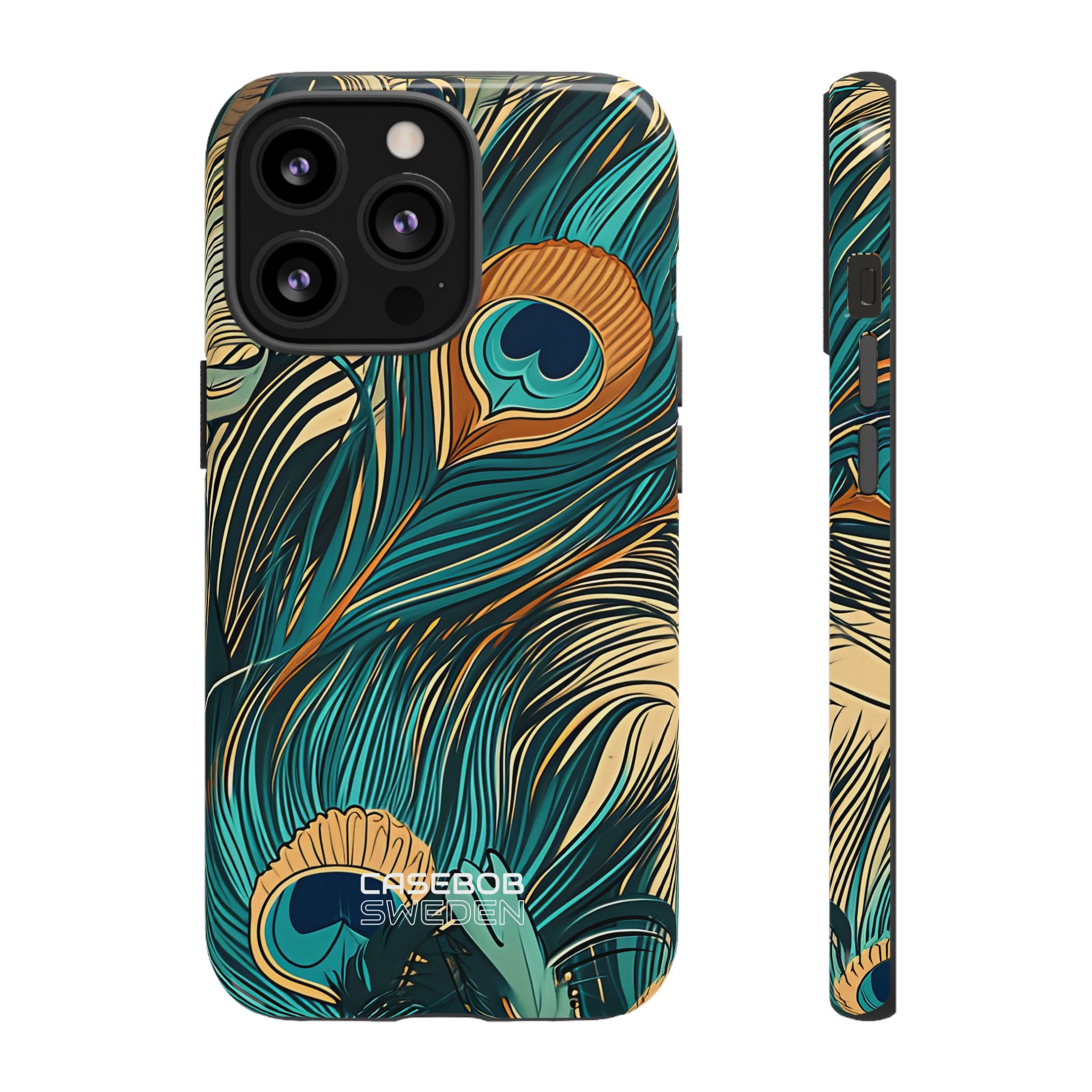 Peacock Feather Whirl iPhone 13 - Tough