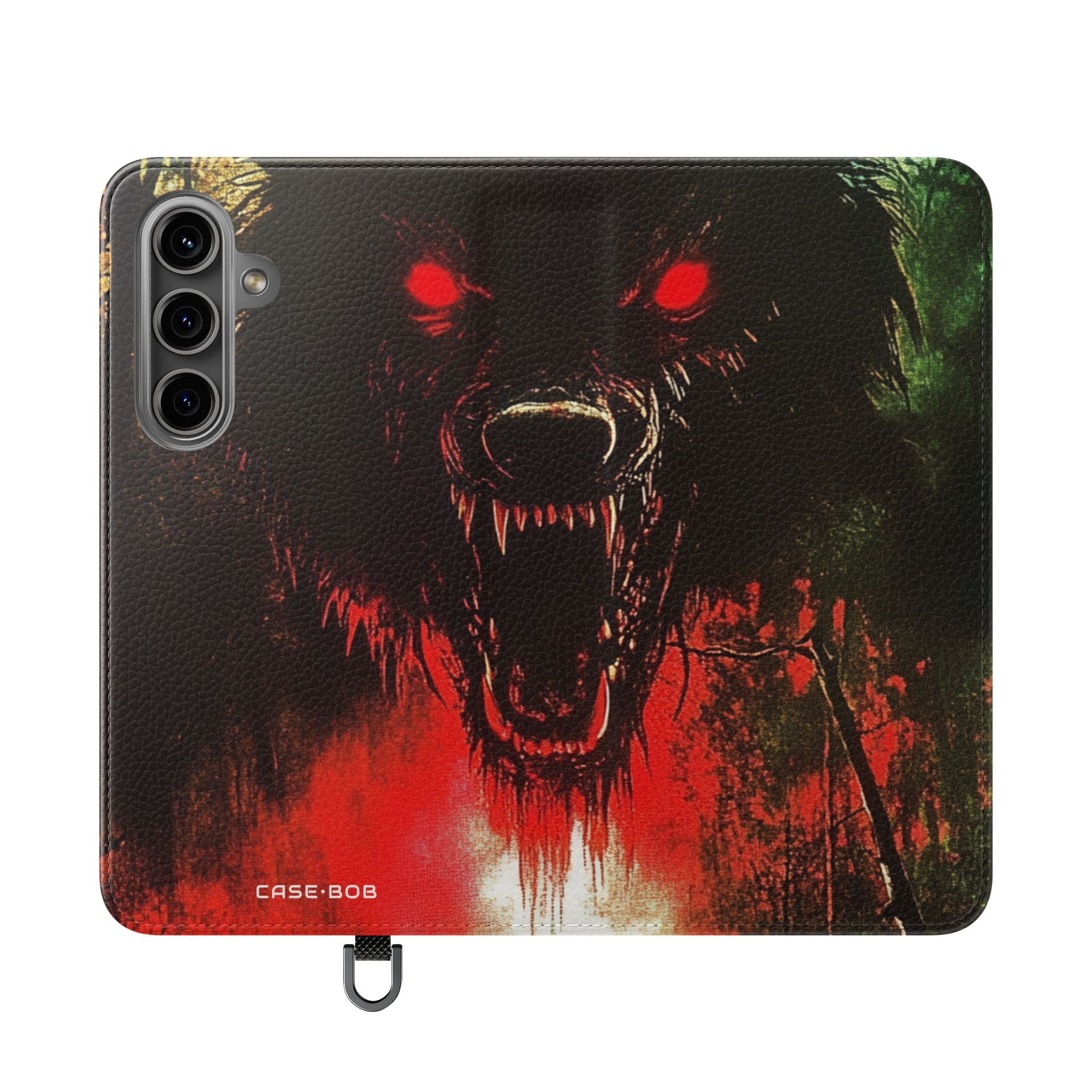 Wolf Moon Glare - Samsung S24 Case - Wallet