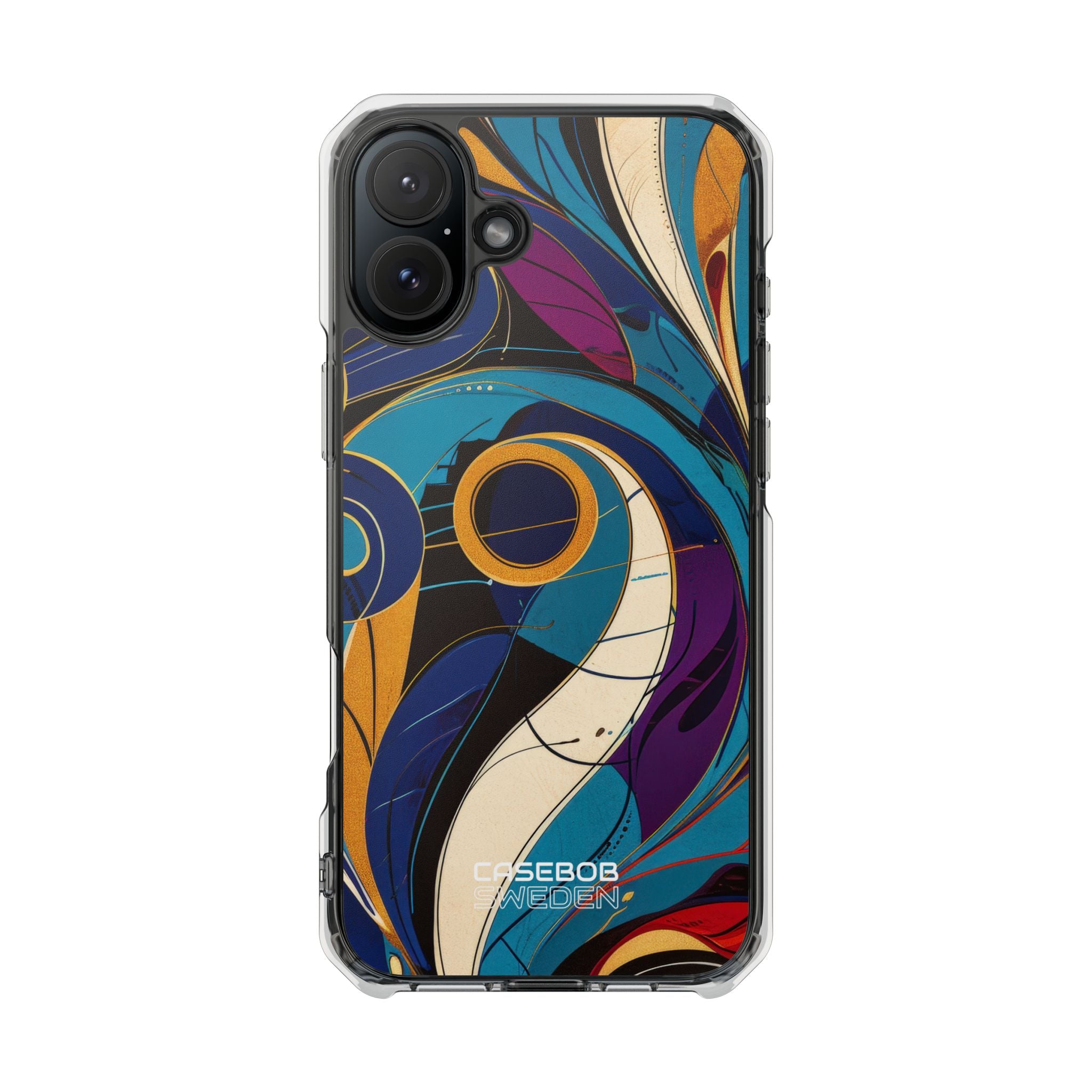 Swirling Copper Dreams iPhone 16 - Impact Clear+