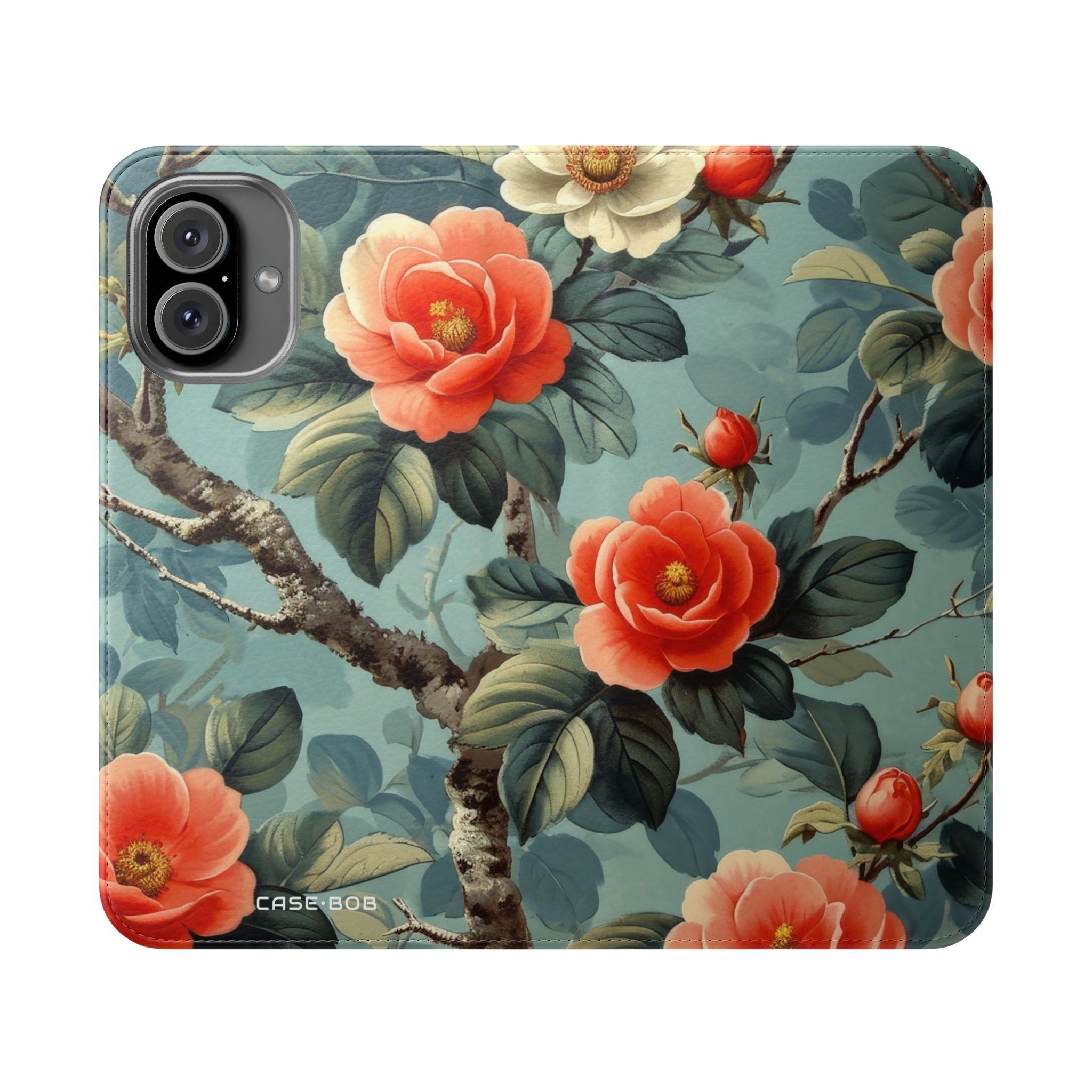 Pink Camellia - iPhone 16 Plus Case - Wallet