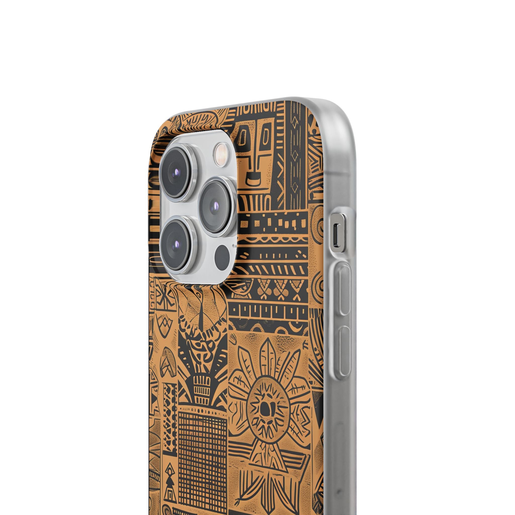 Tribal Faces iPhone 14 Pro Case - Soft