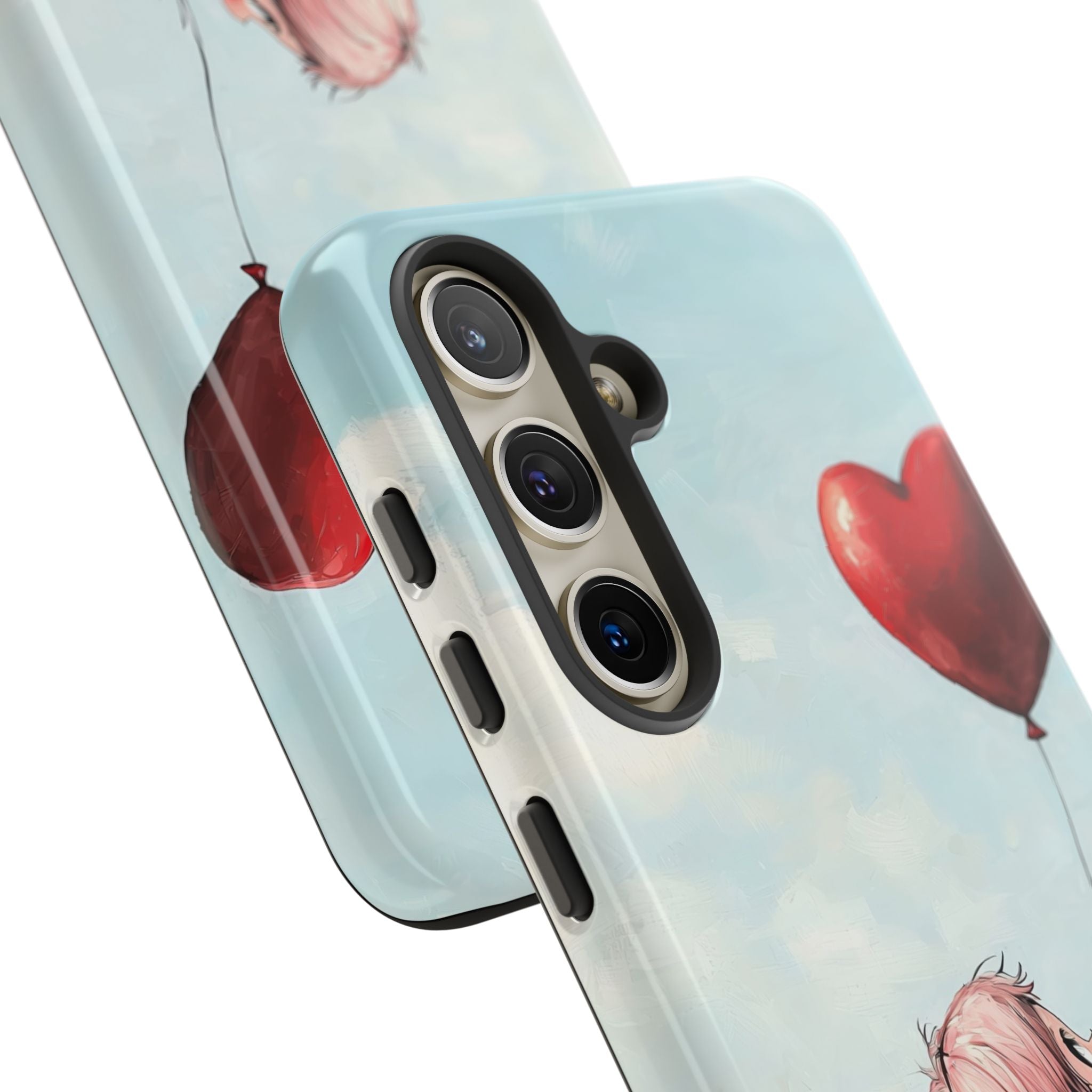 Heart Balloon Glow Samsung S24 Case - Tough