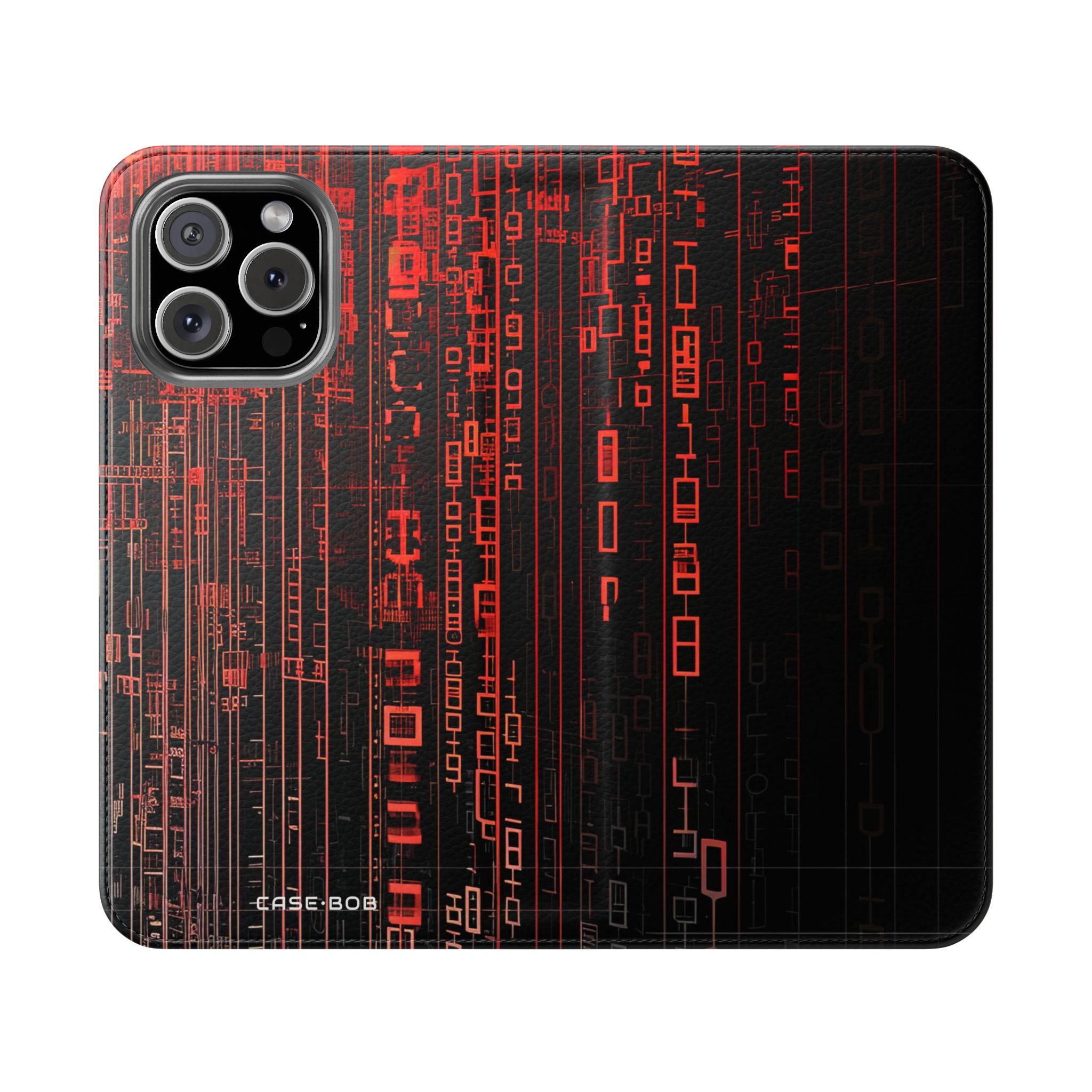 Crimson Columns - iPhone 16 Max Case - Wallet