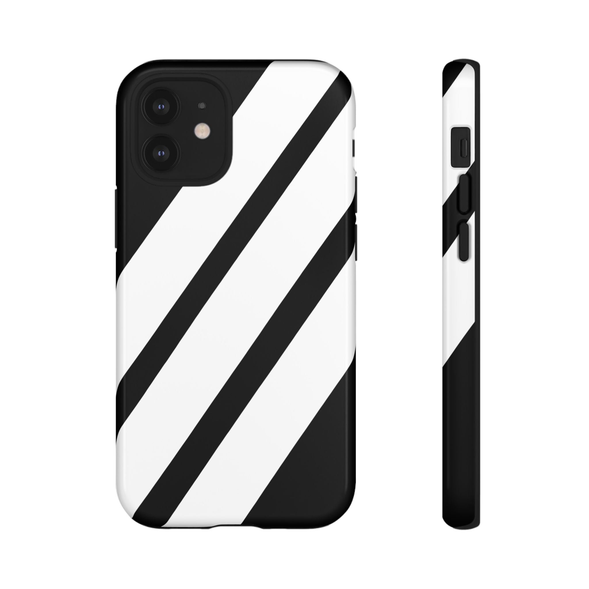 Monochrome Diagonal Symmetry - iPhone Case