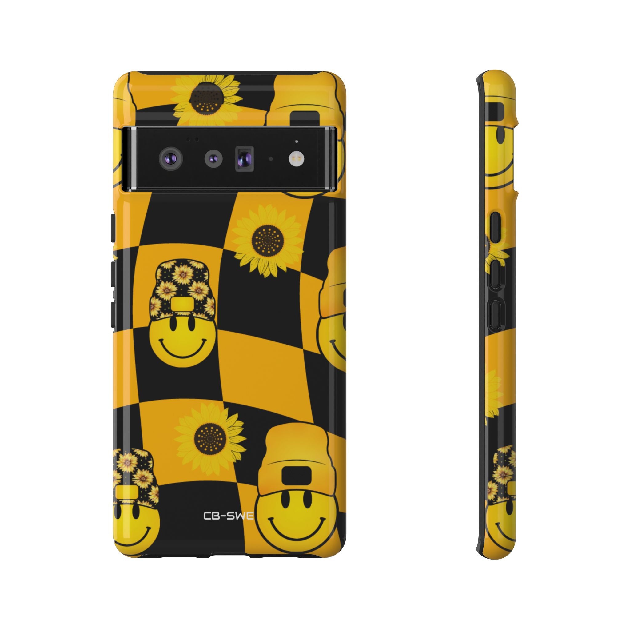 Joyful Checkered Smiles - Google Pixel Case