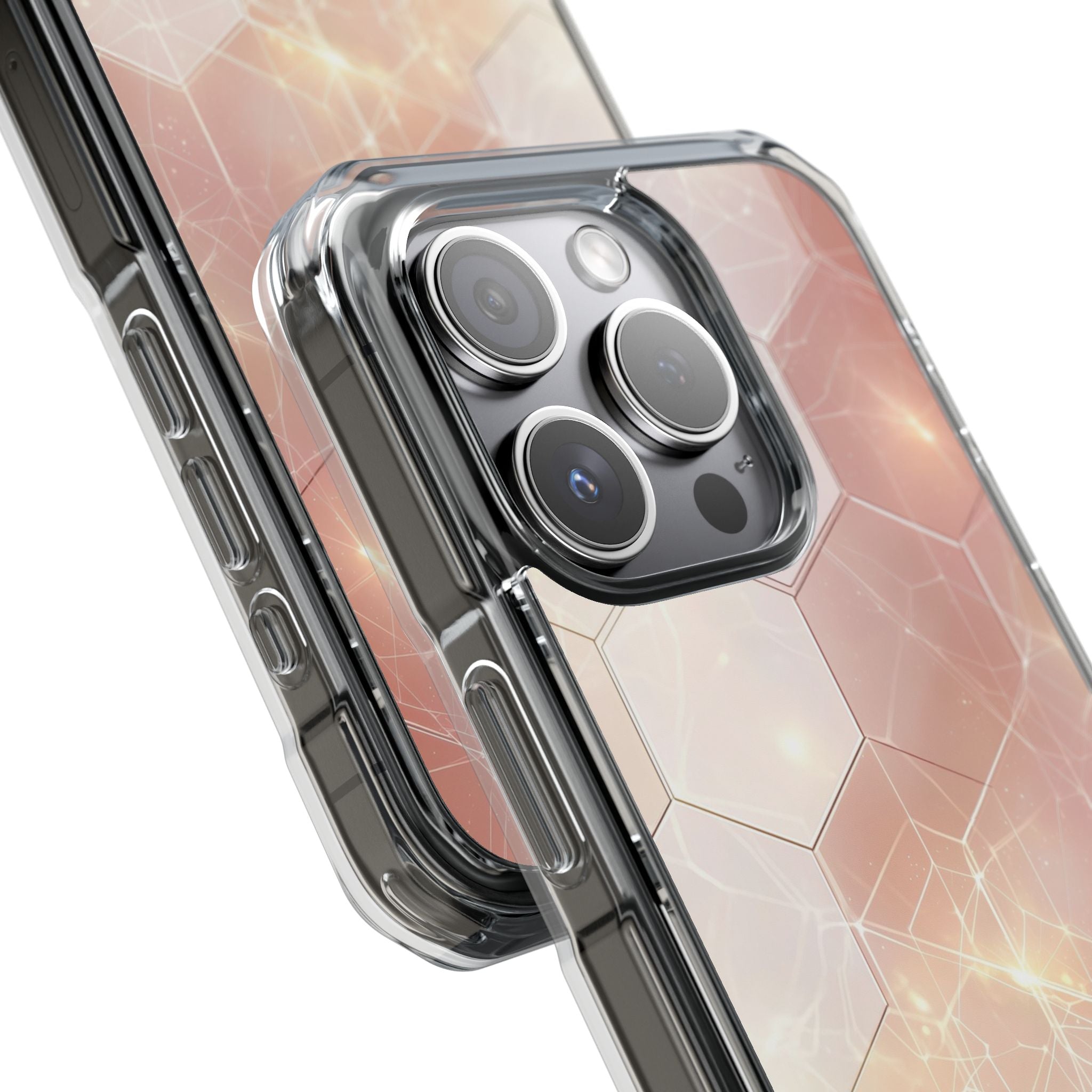 Honeycomb Glow iPhone 15 Pro Case - Impact