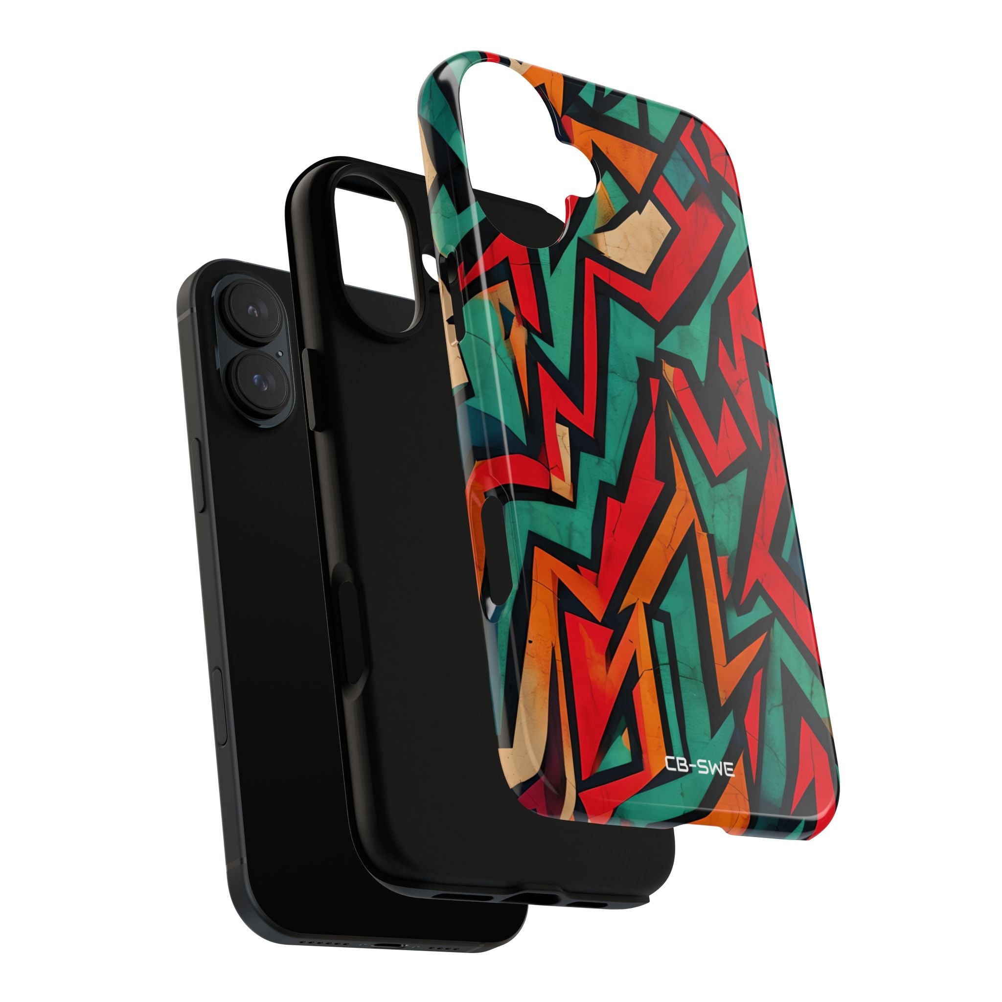 Vivid Geometry Dance - iPhone Case