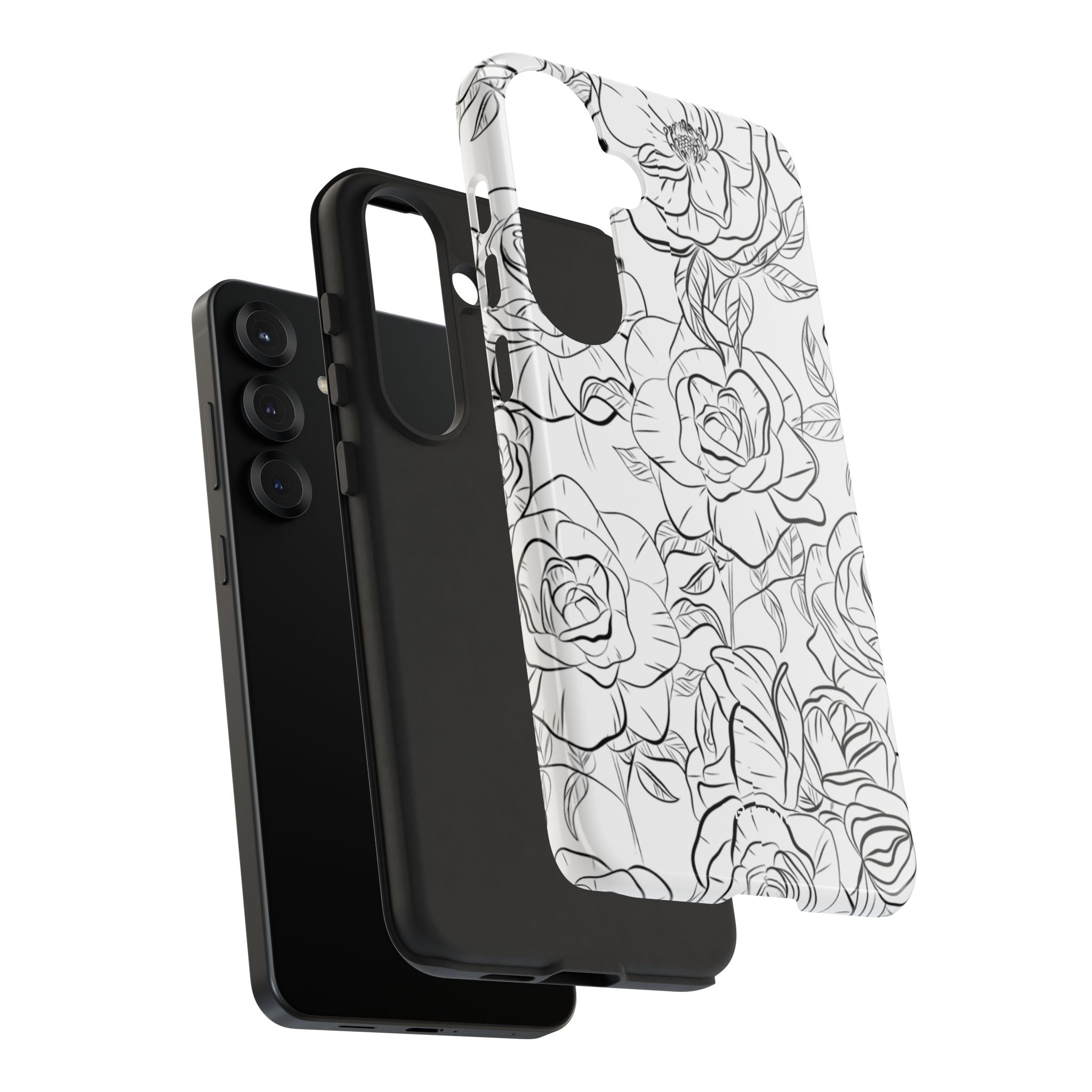 Intricate Rose Sketches - Samsung Case