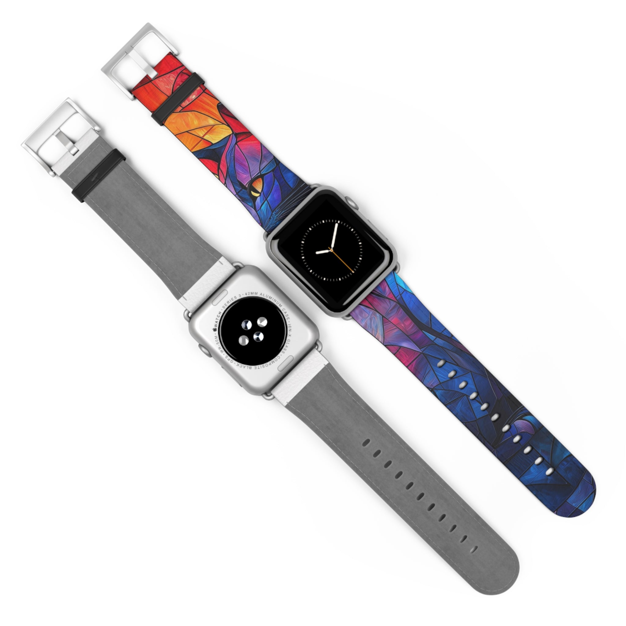 Stained Glass Cat - Watch Band
