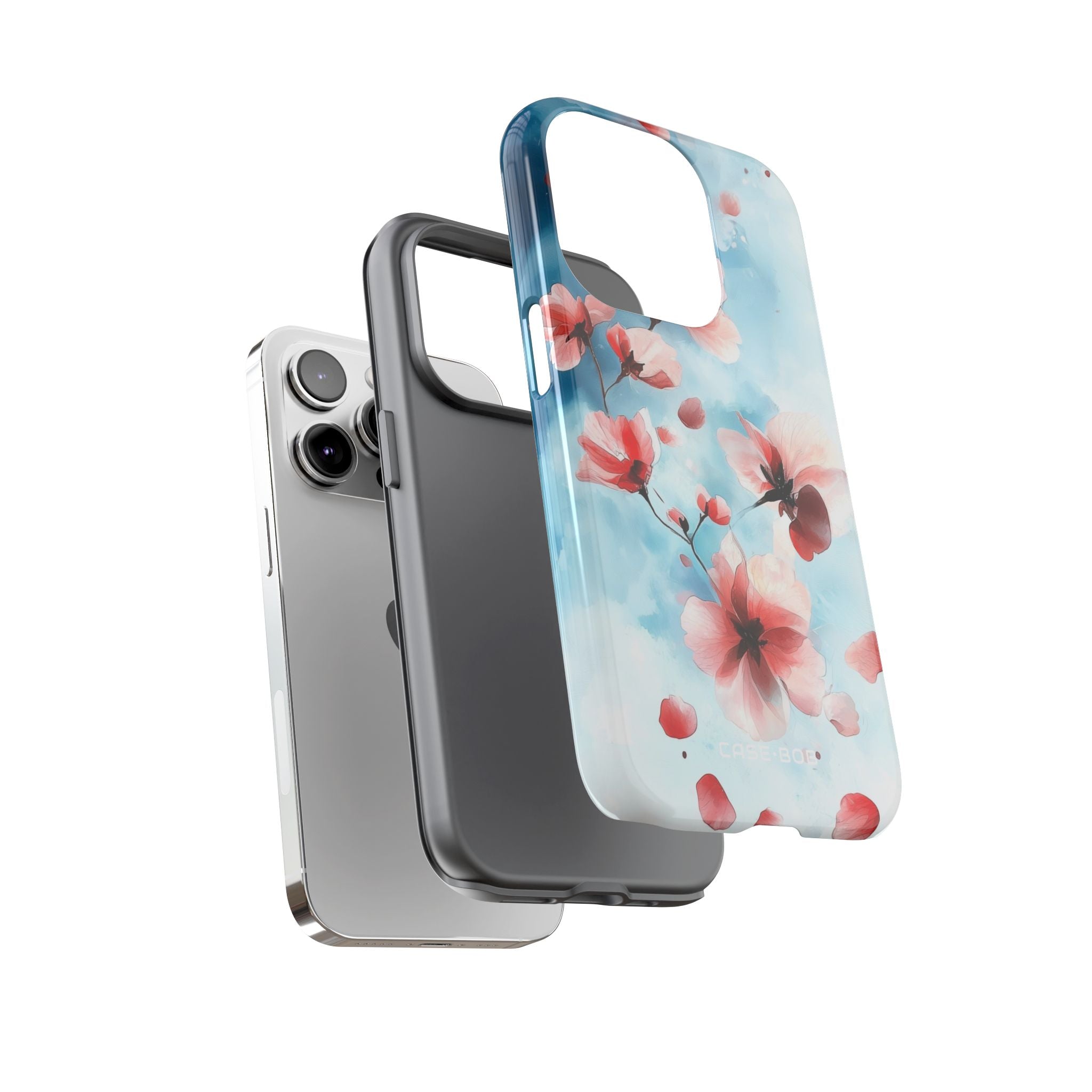 Pink Blossom Drift iPhone 14 Pro Case - Tough