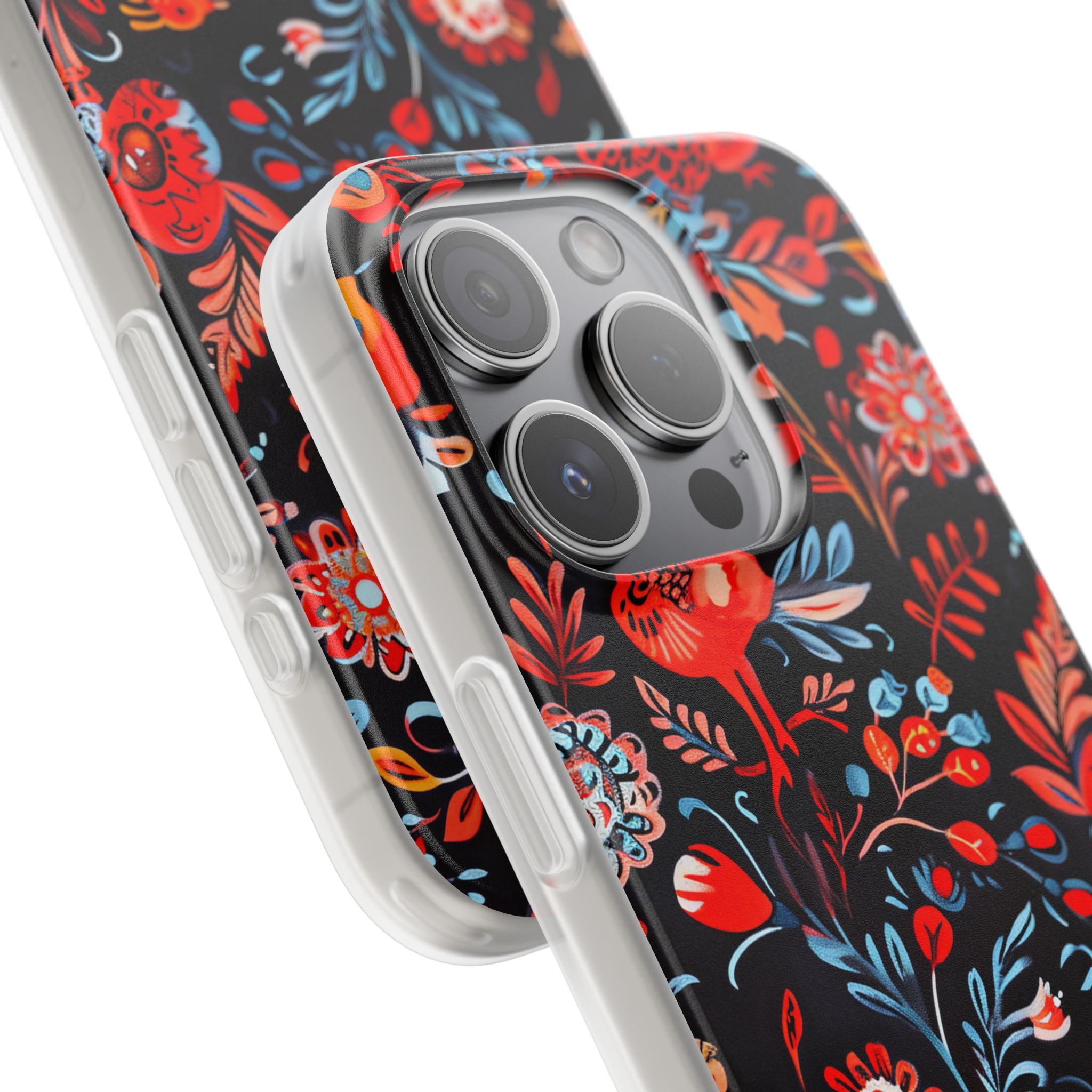 Vivid Birdscape iPhone 15 Pro Case - Soft