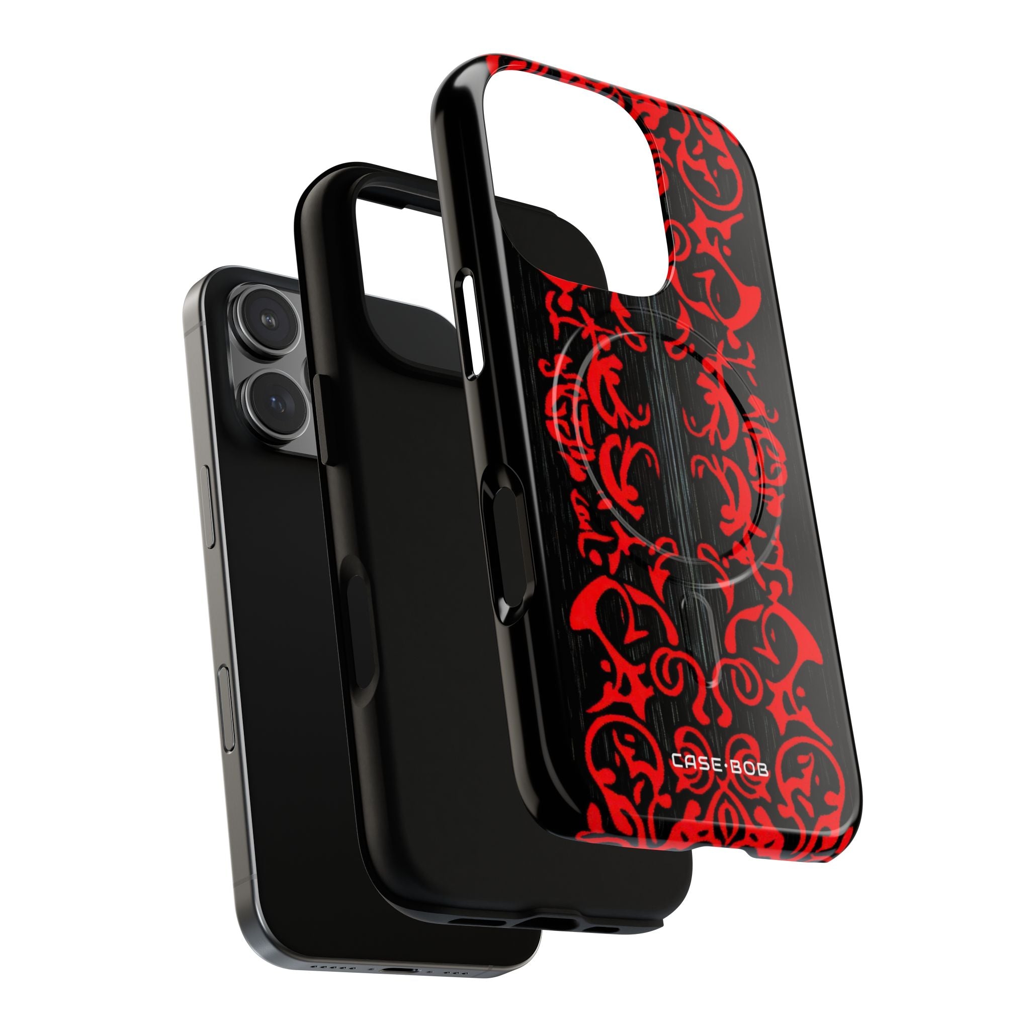 Crimson Spiral iPhone 16 Pro Case - Tough+