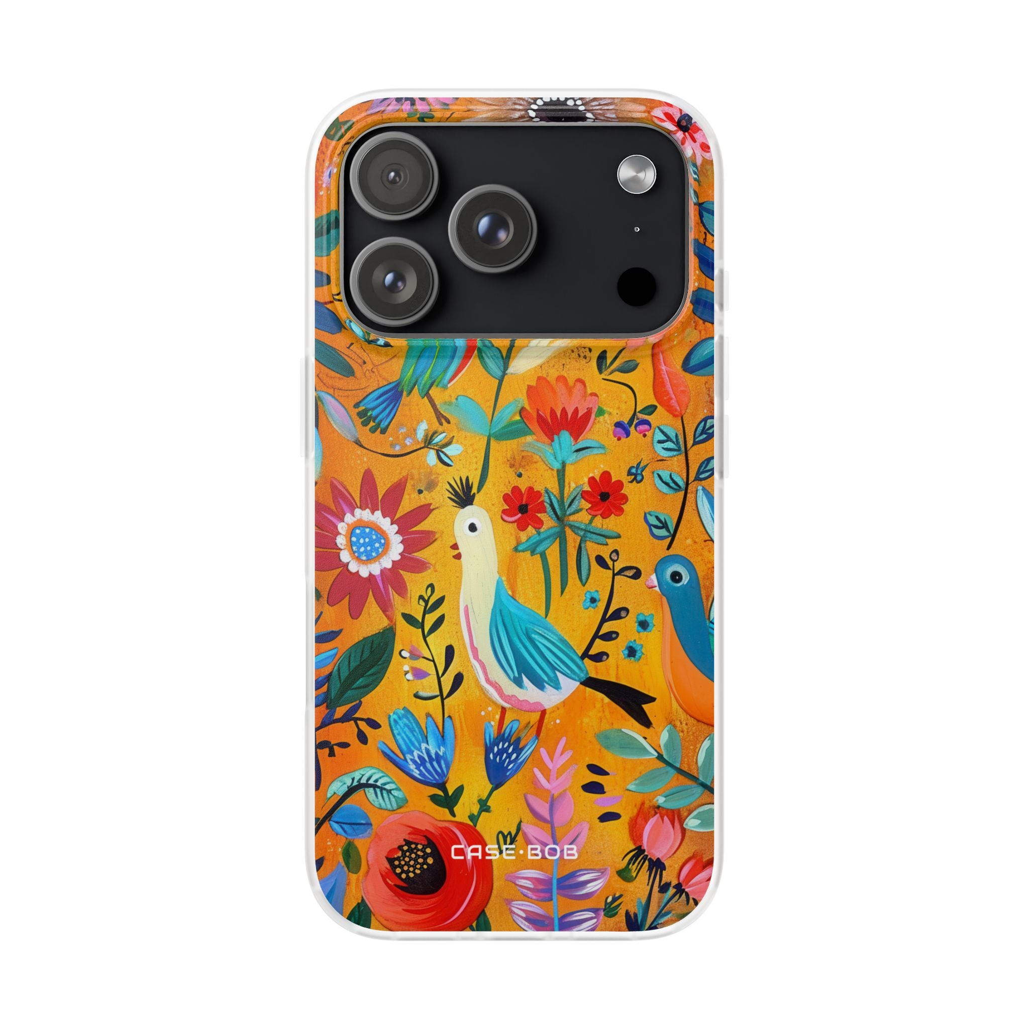 Colorful Birds Bloom iPhone 17 Pro Case - Soft