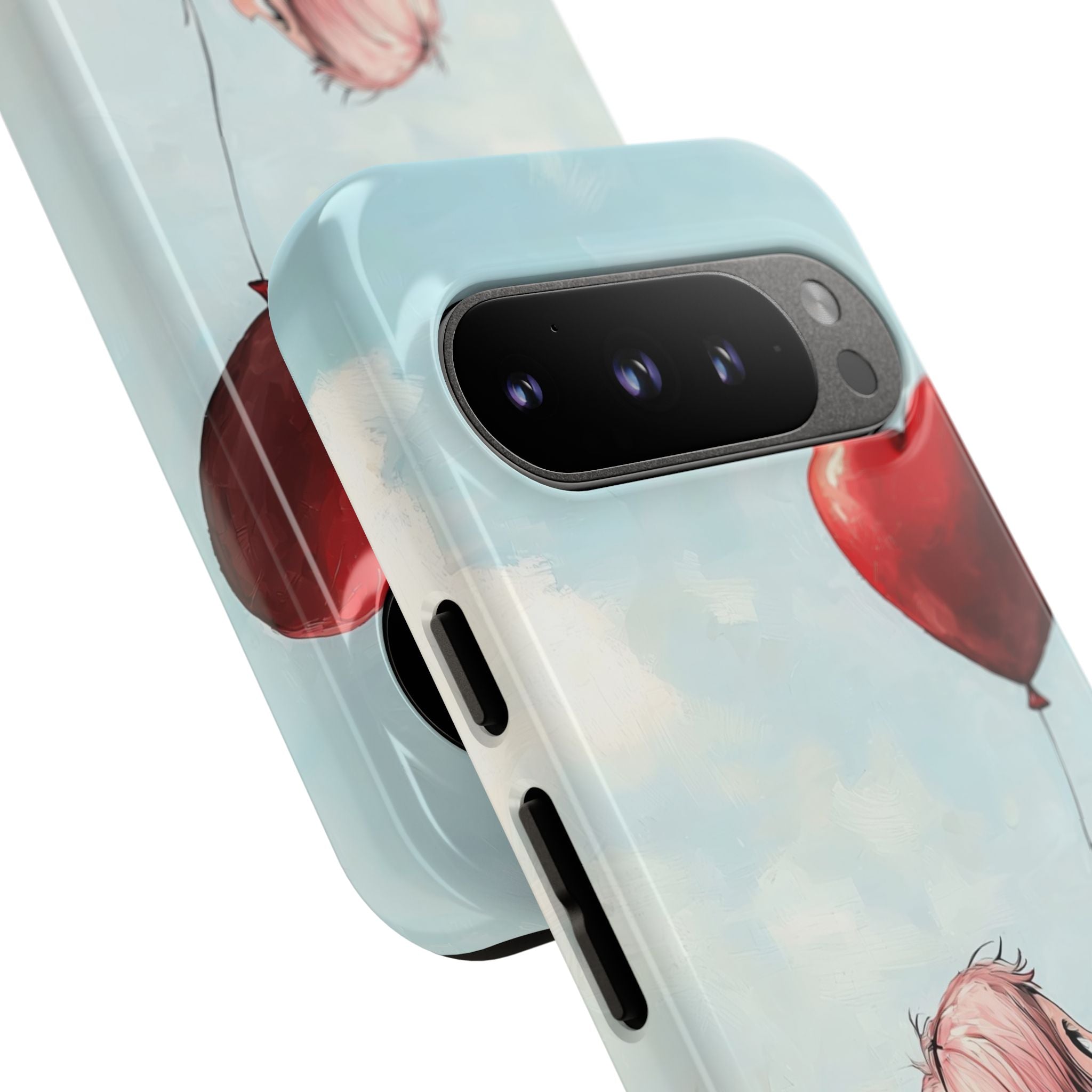 Heart Balloon Glow Google Pixel 9 Pro Case - Tough