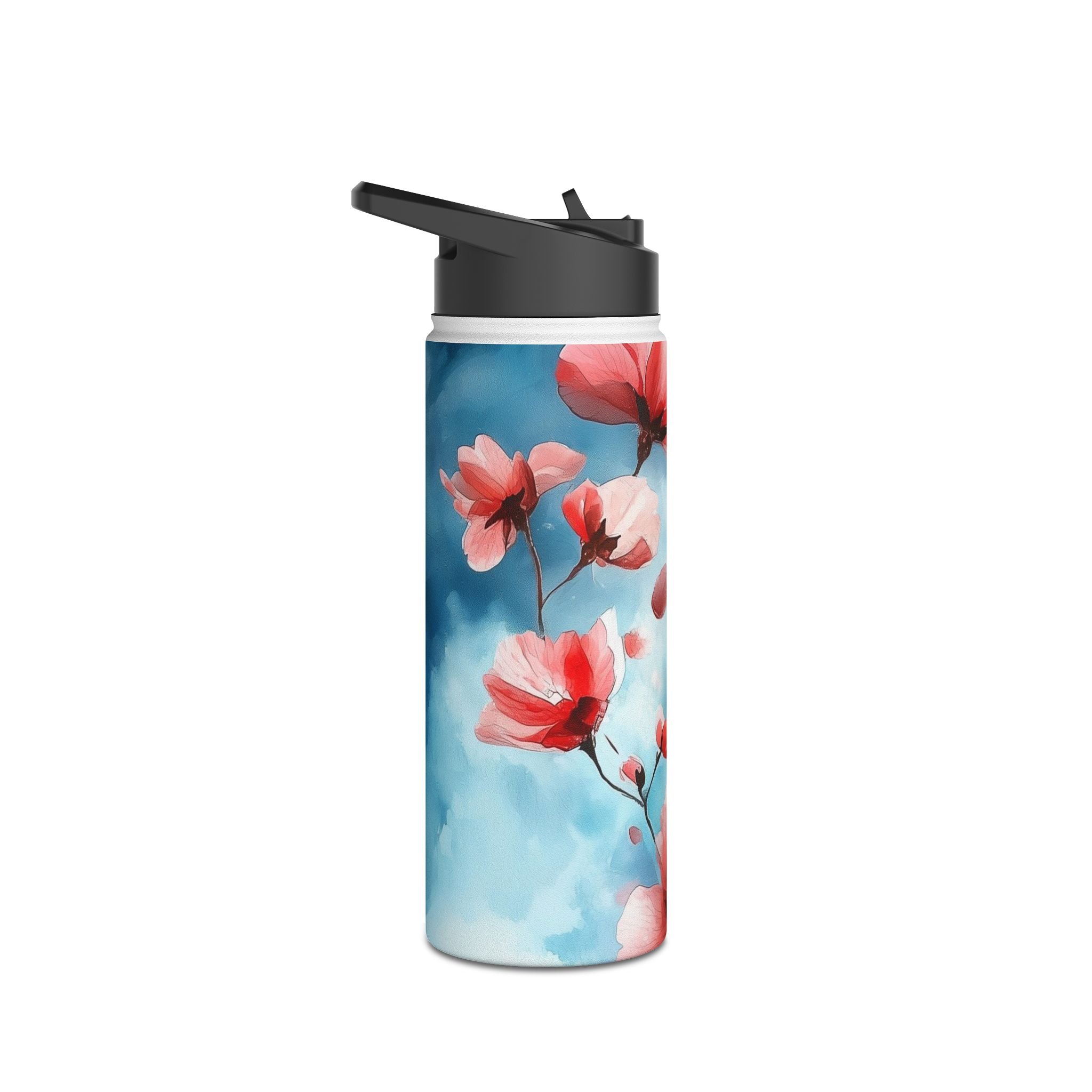 Pink Bloom Drift - Stainless Steel Water Bottle