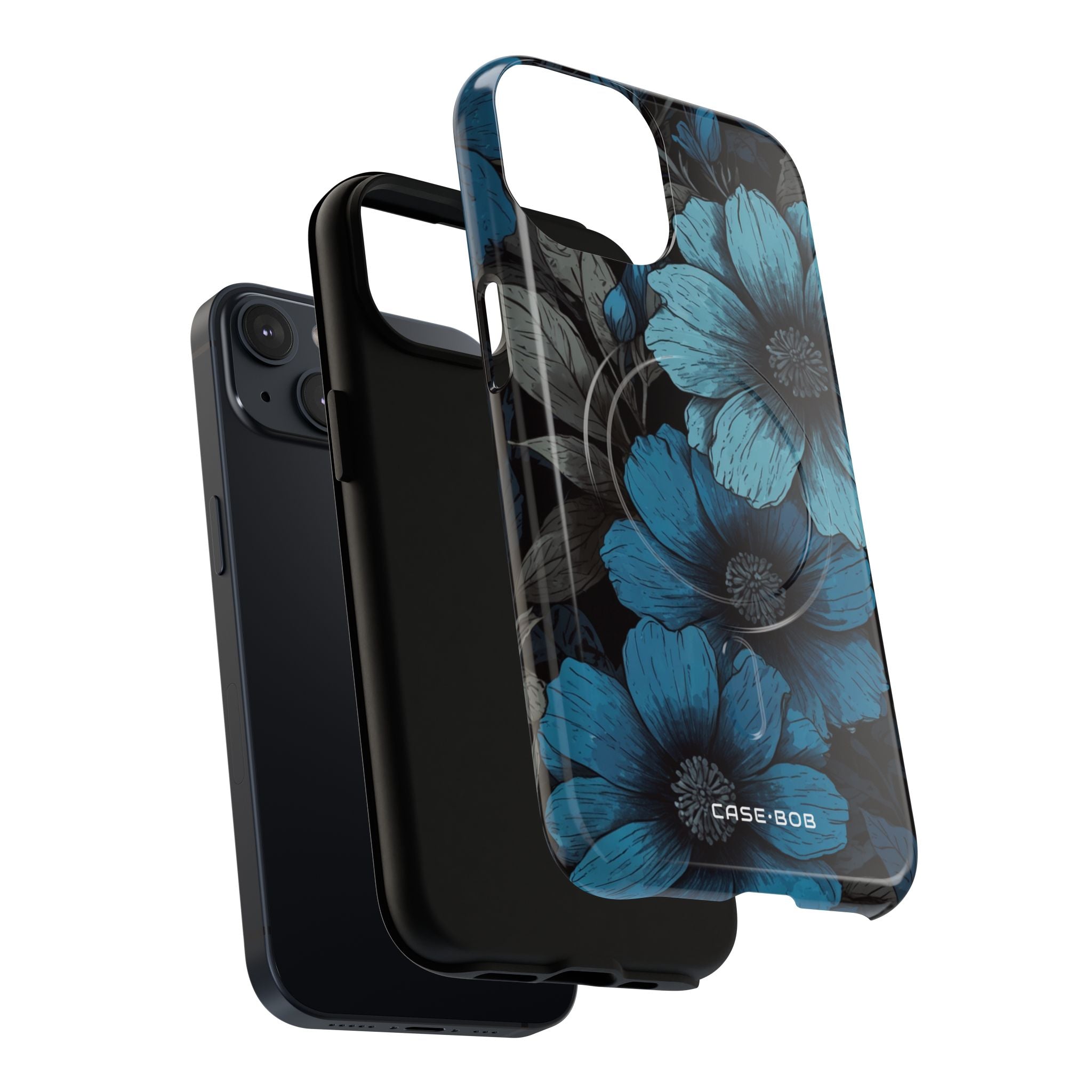 Blue Petal Radiance iPhone 14 Case - Tough+