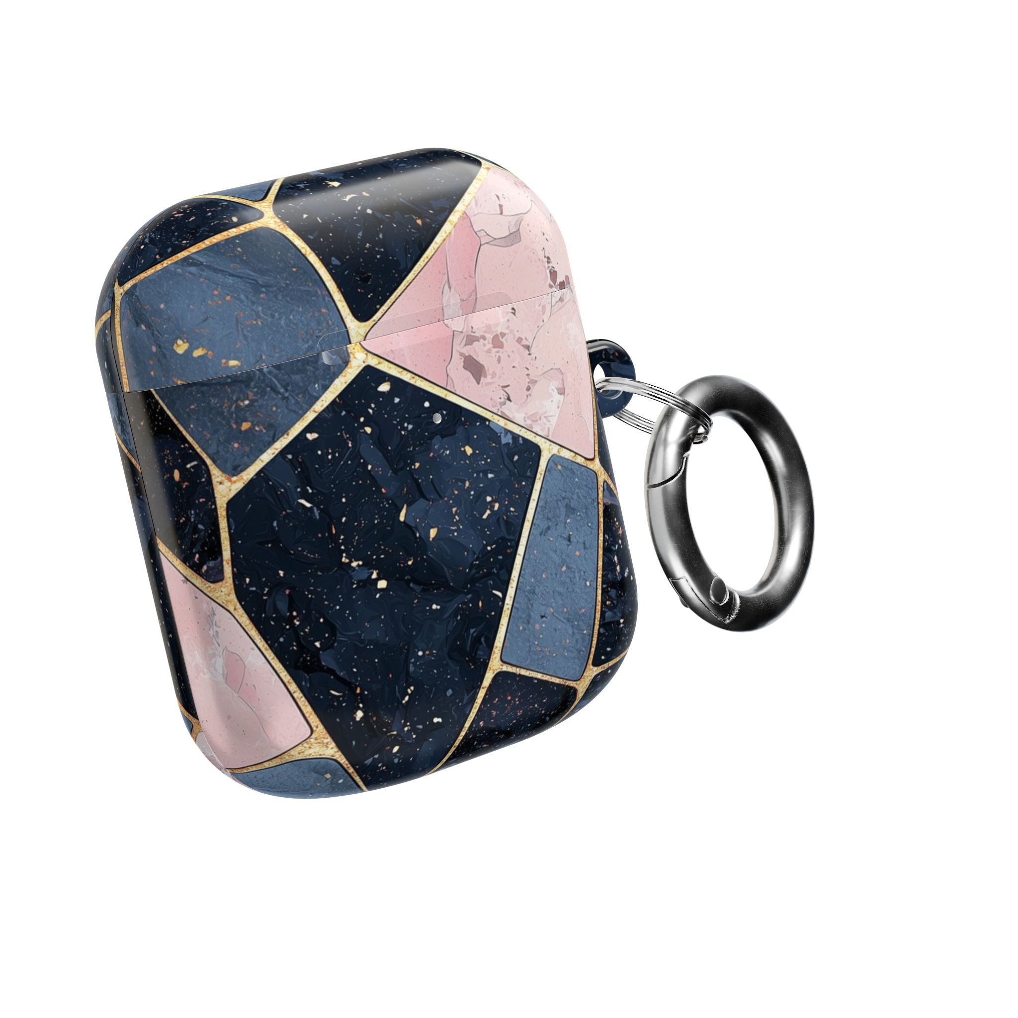 Golden Mosaic Navy - AirPods Case