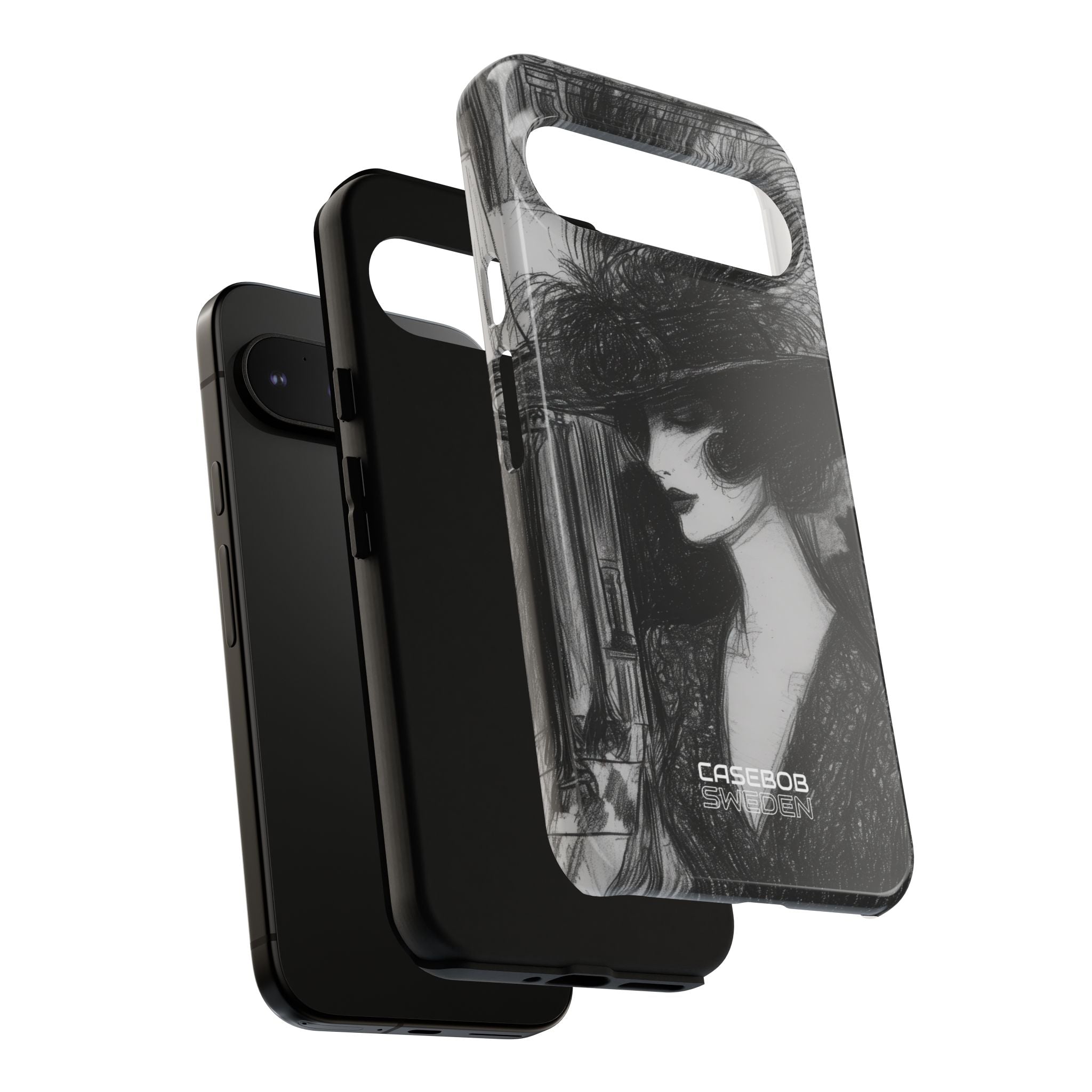 Vintage Feather Elegance Google Pixel 9 - Tough