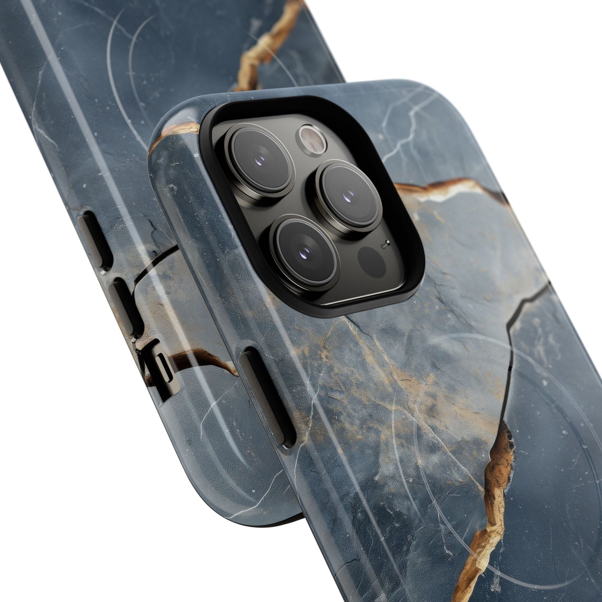 Jagged Vein Navy iPhone 14 Pro Max Case - Tough+