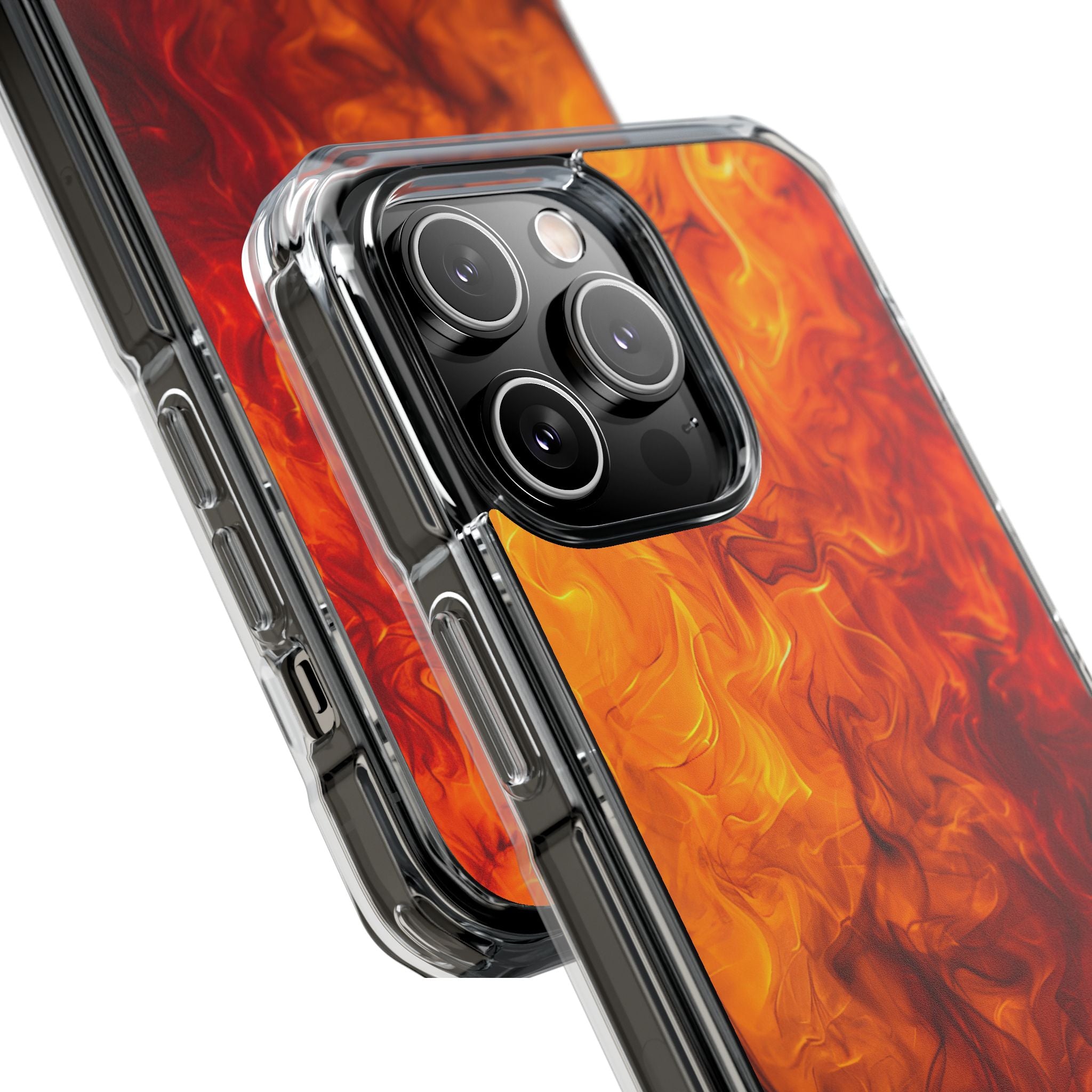 Flaming Energy Swirl iPhone 14 - Impact Clear+