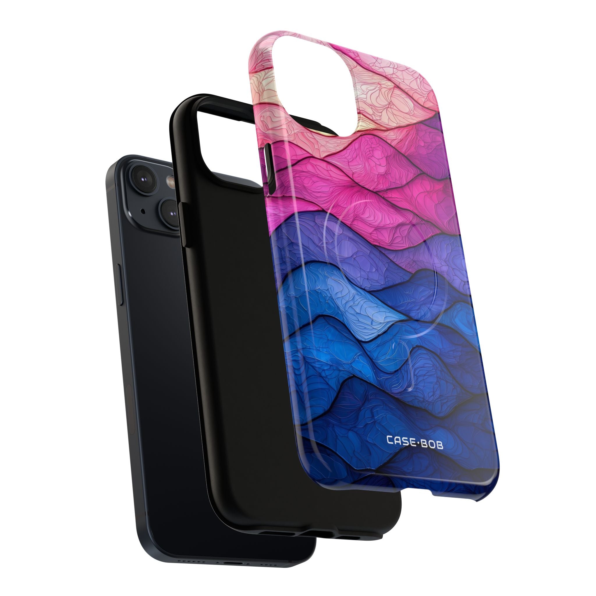 Wavy Vein Gradient iPhone 14 Plus Case - Tough+