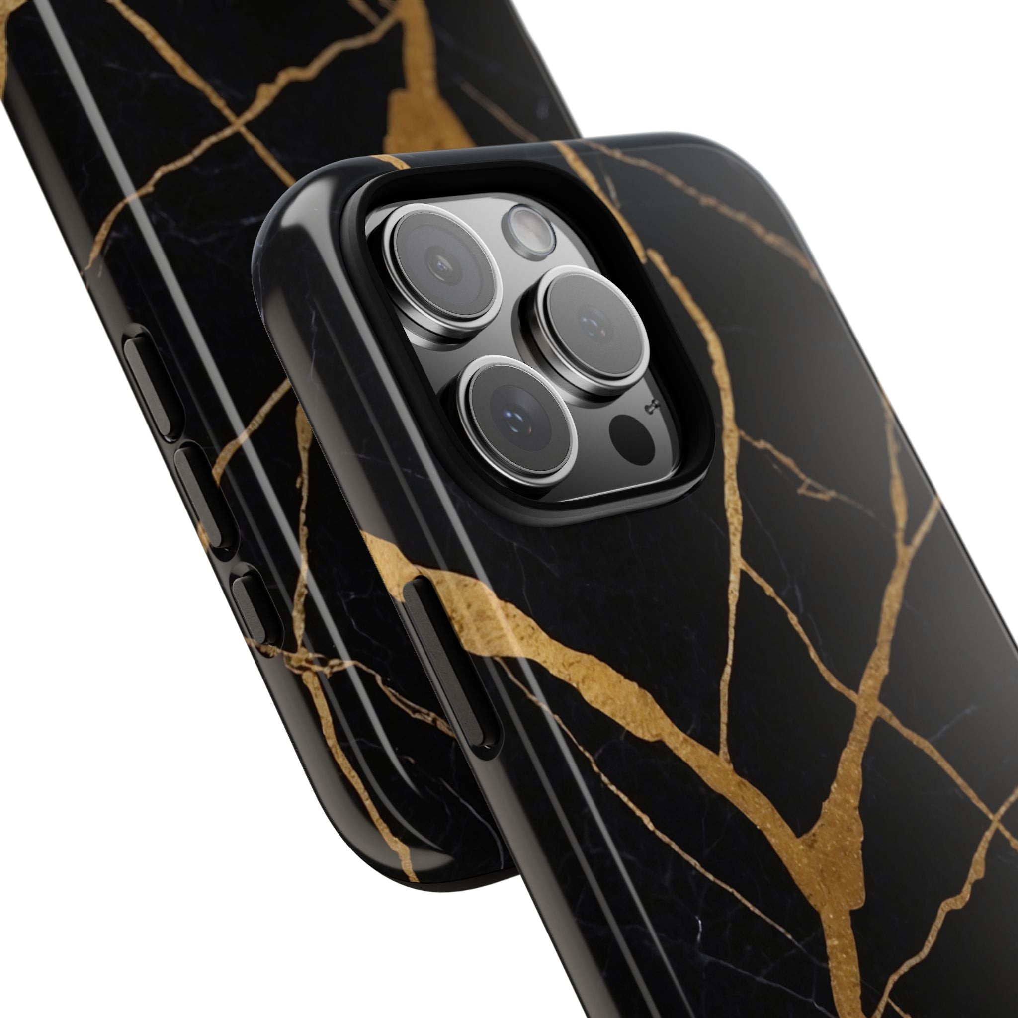 Golden Veins Twist - iPhone Case