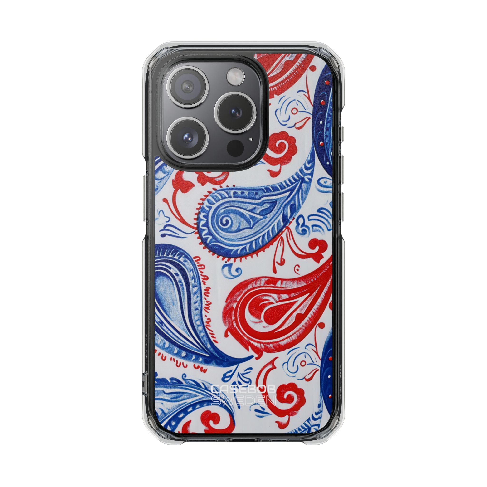 Vibrant Paisley Swirls iPhone 15 - Impact Clear+