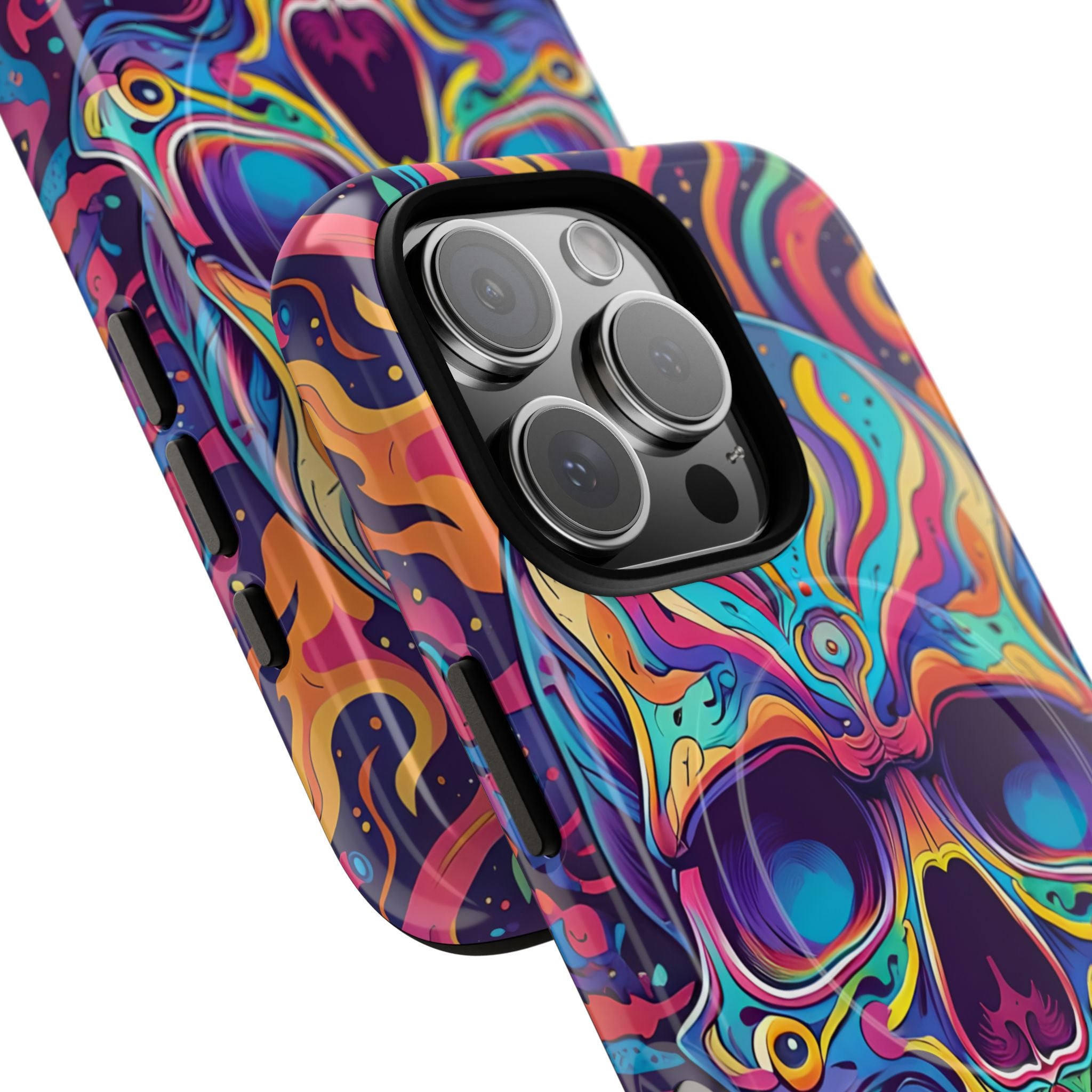 Flaming Skull iPhone 16 Pro Case - Tough+