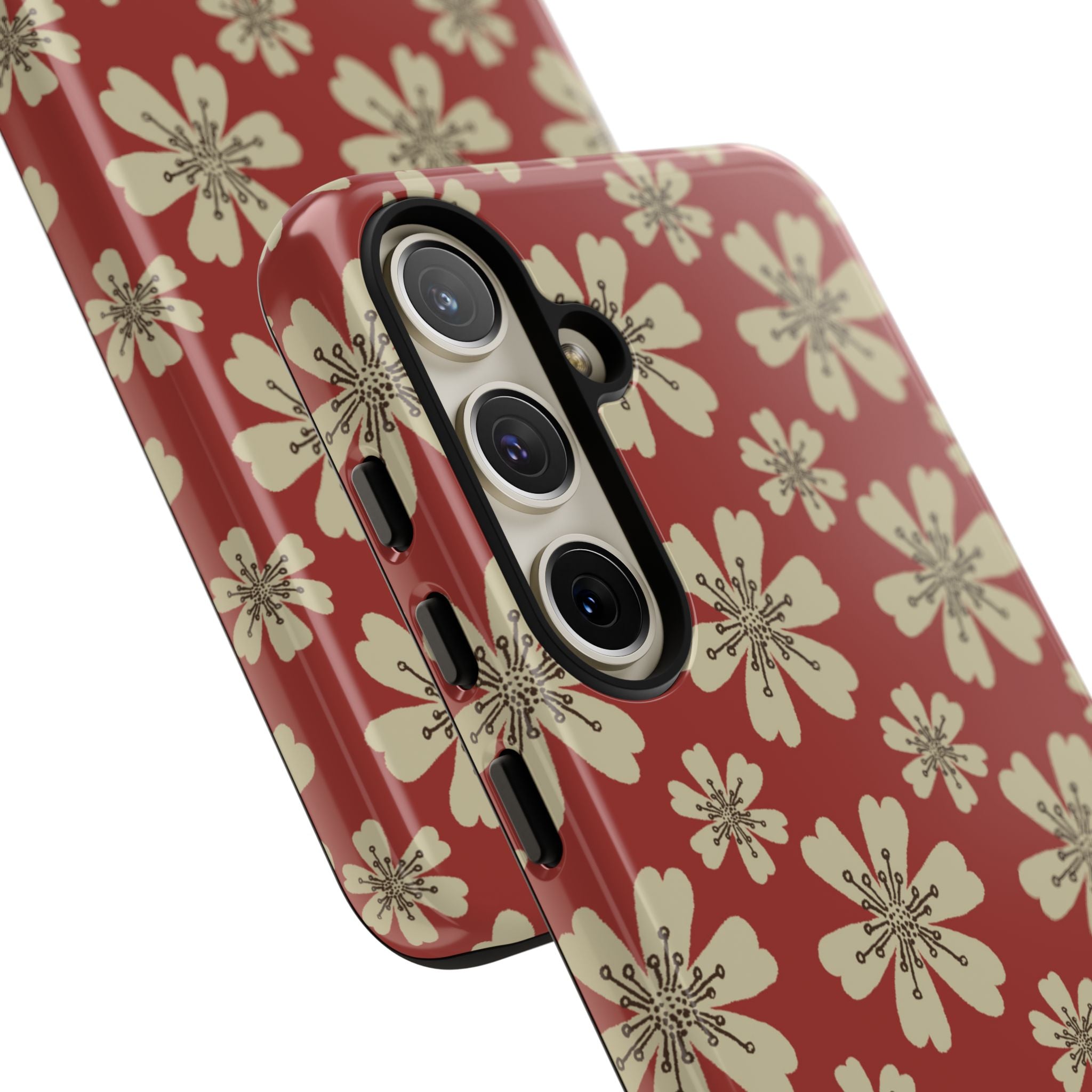 Retro Red Florals - Samsung Case