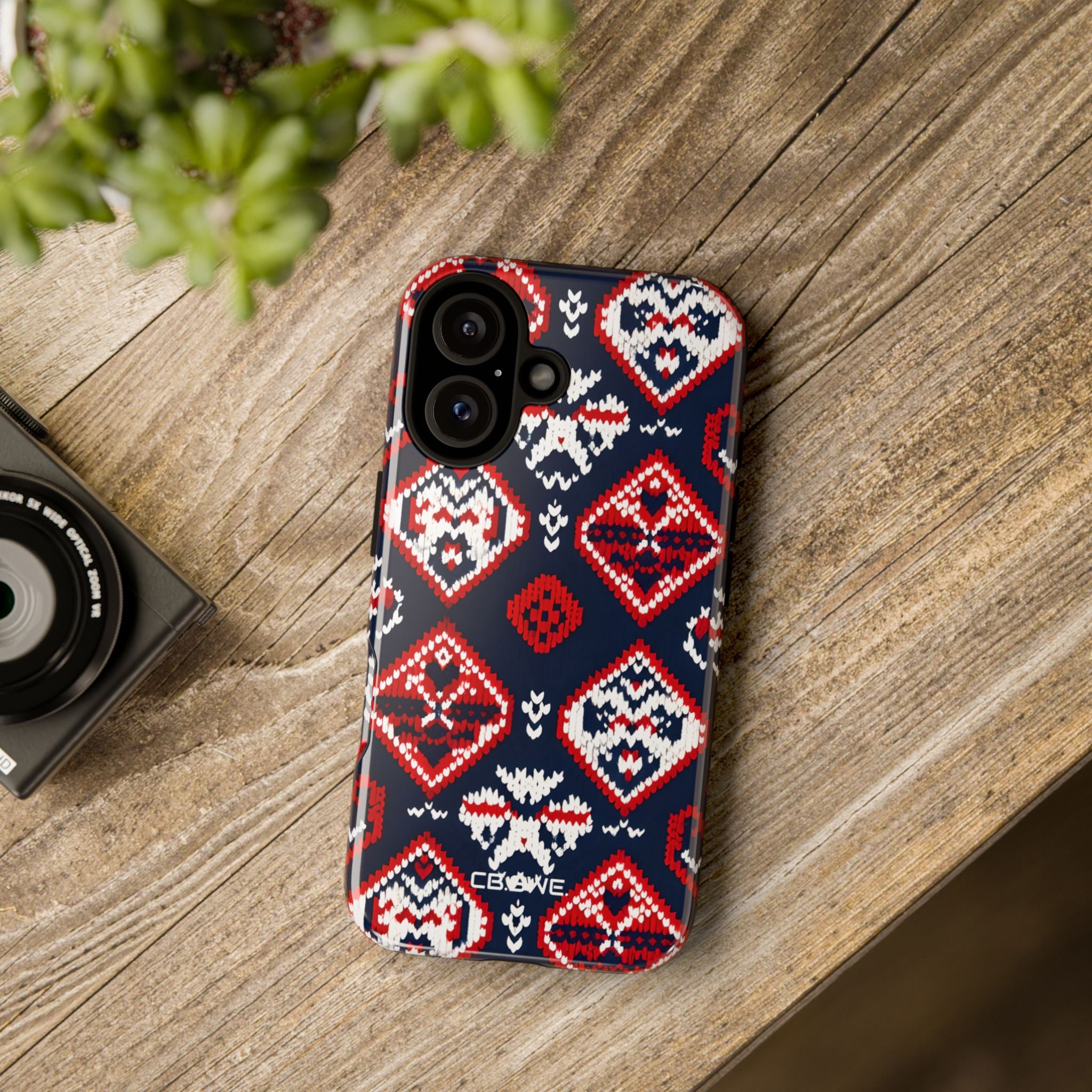 Festive Fair Isle Knitted Diamond Winter Clothing iPhone 16 - Tough
