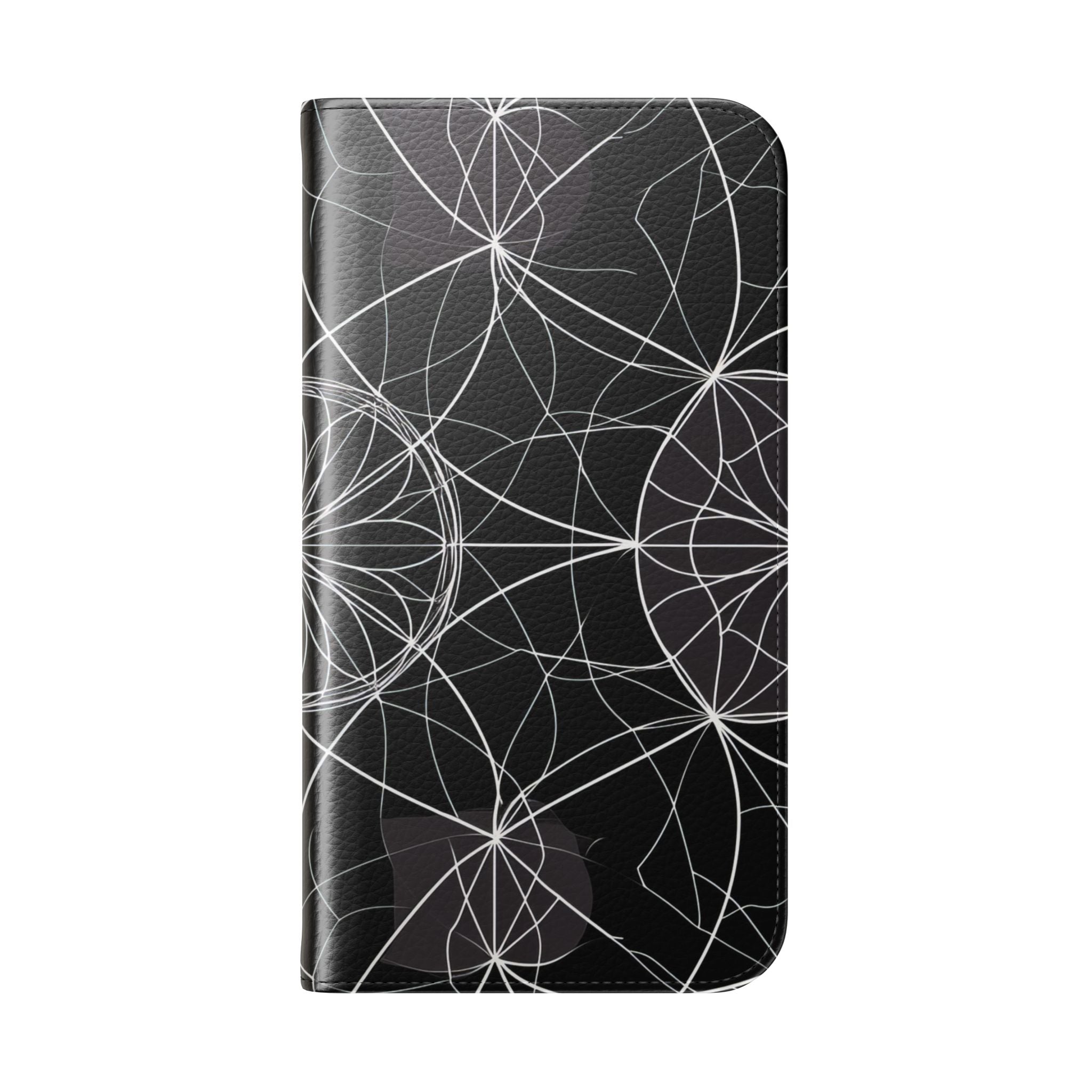 White Mandala Radiance - iPhone 15 Case - Wallet