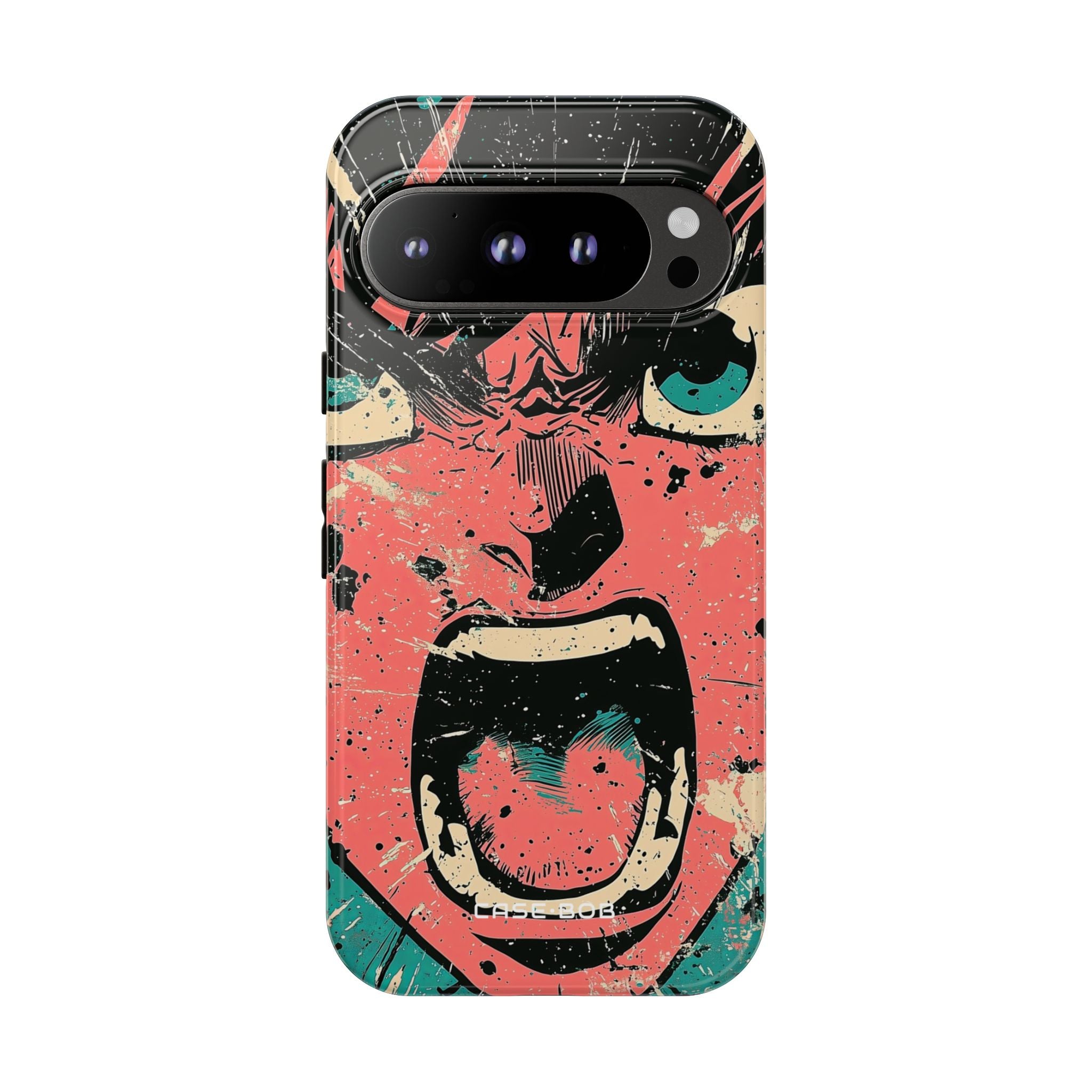 Screaming Face Pink Google Pixel 9 Pro Case - Tough