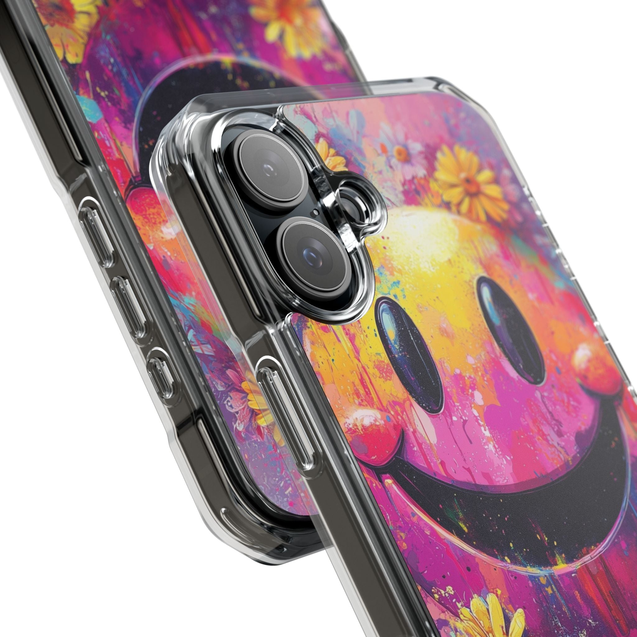 Smiley Bloom iPhone 16 Plus Case - Impact