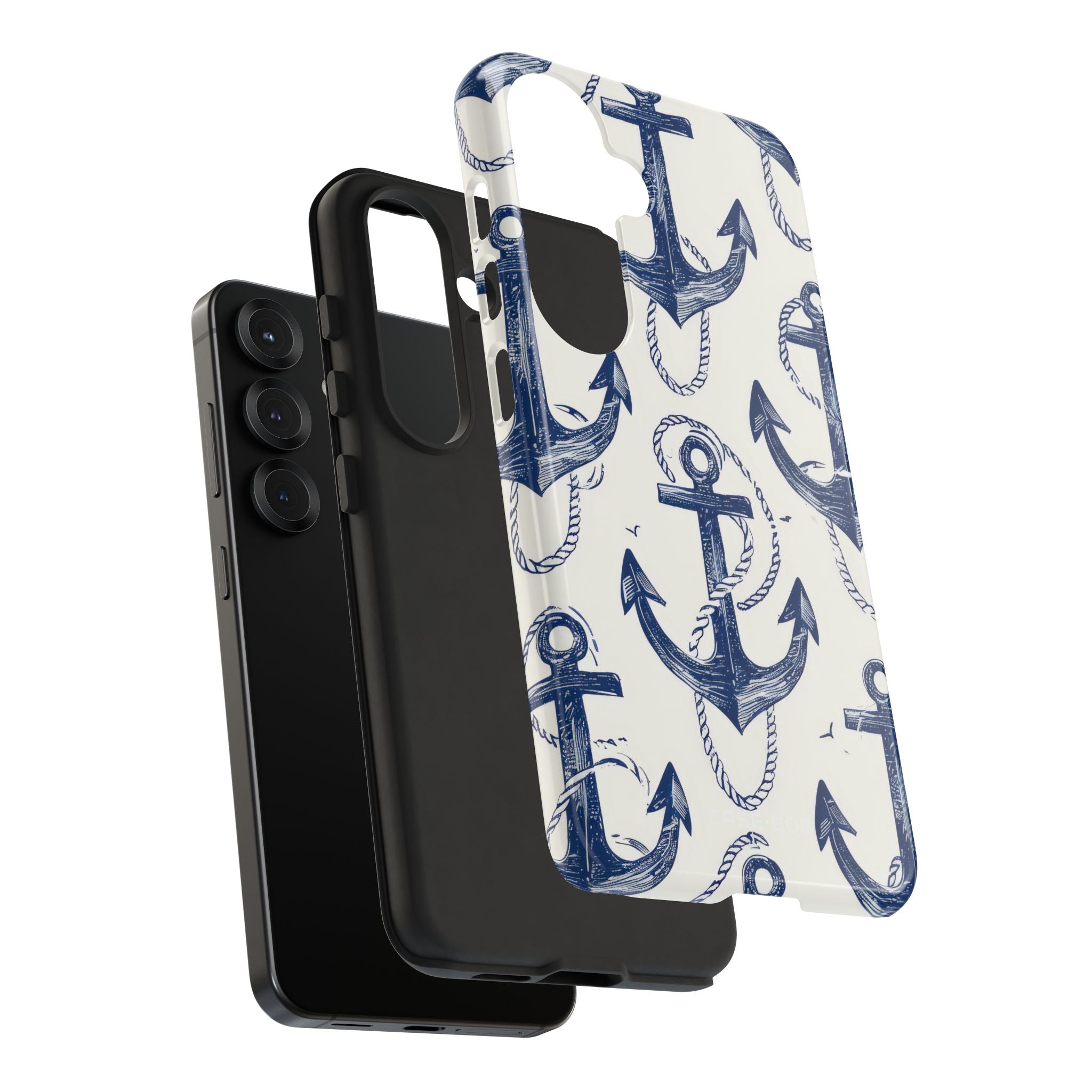 Navy Anchor Loop Samsung S25 Case - Tough