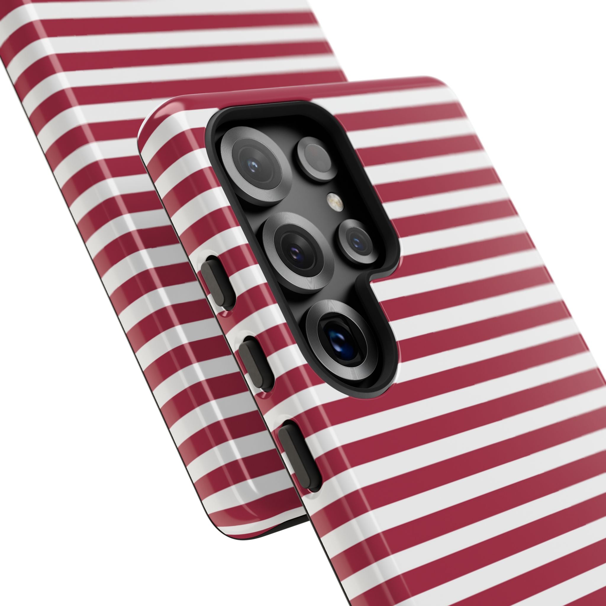 Crimson Stripes Flow - Samsung Case