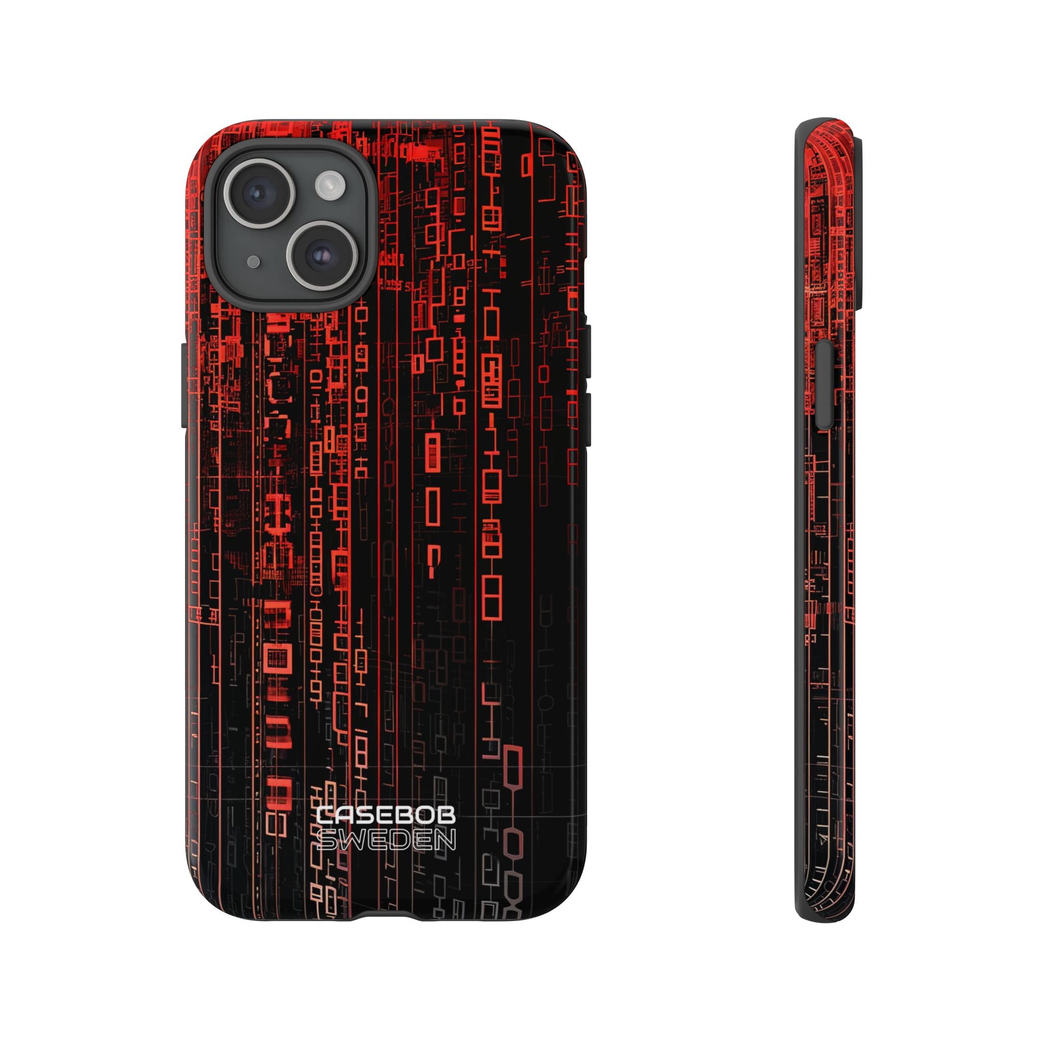 Neon Circuit Dreams iPhone 15 - Resistente