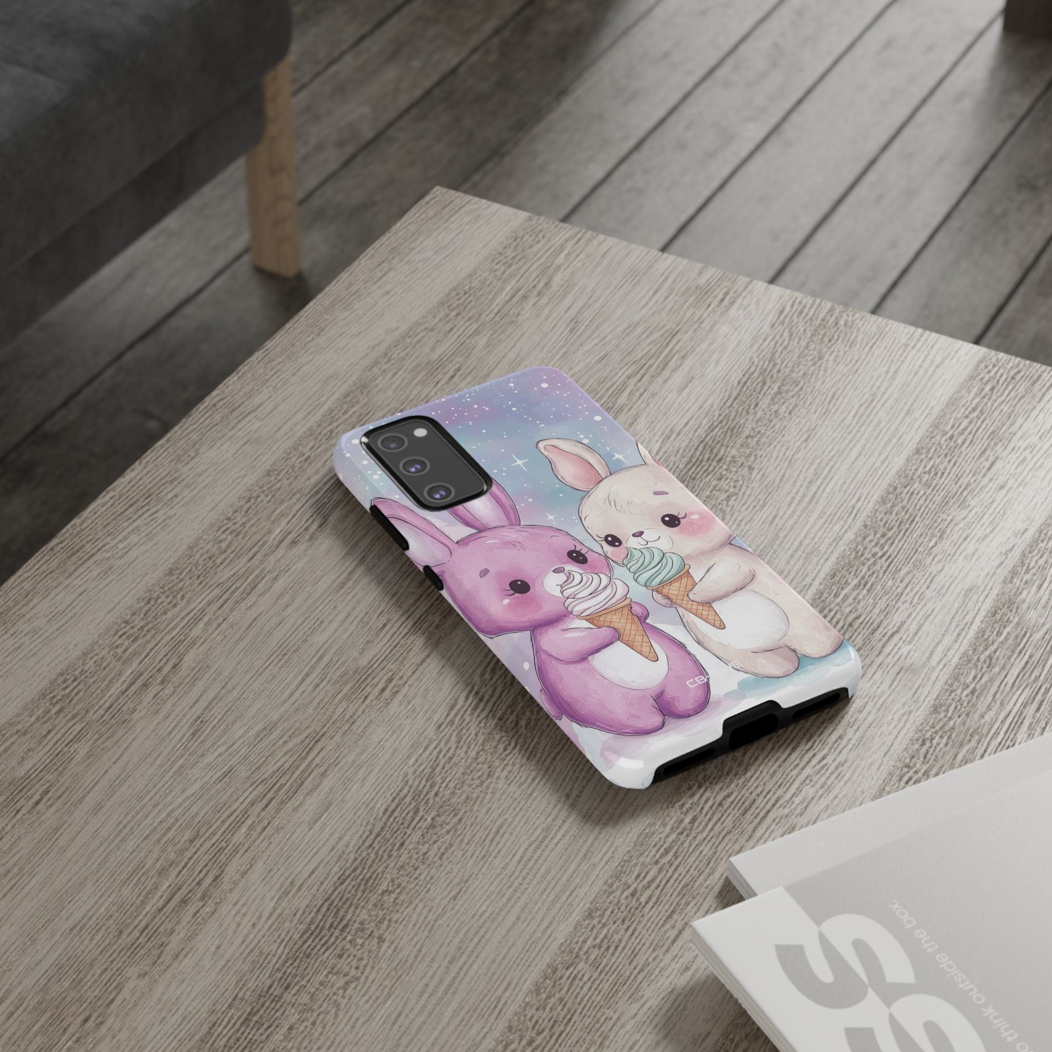 Rabbits Enjoy Ice Cream - Samsung Case