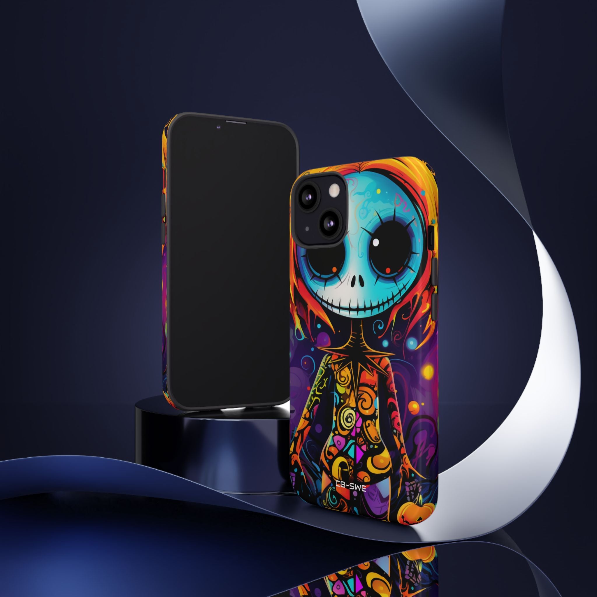 Skeletal Figure Laughs - iPhone Case