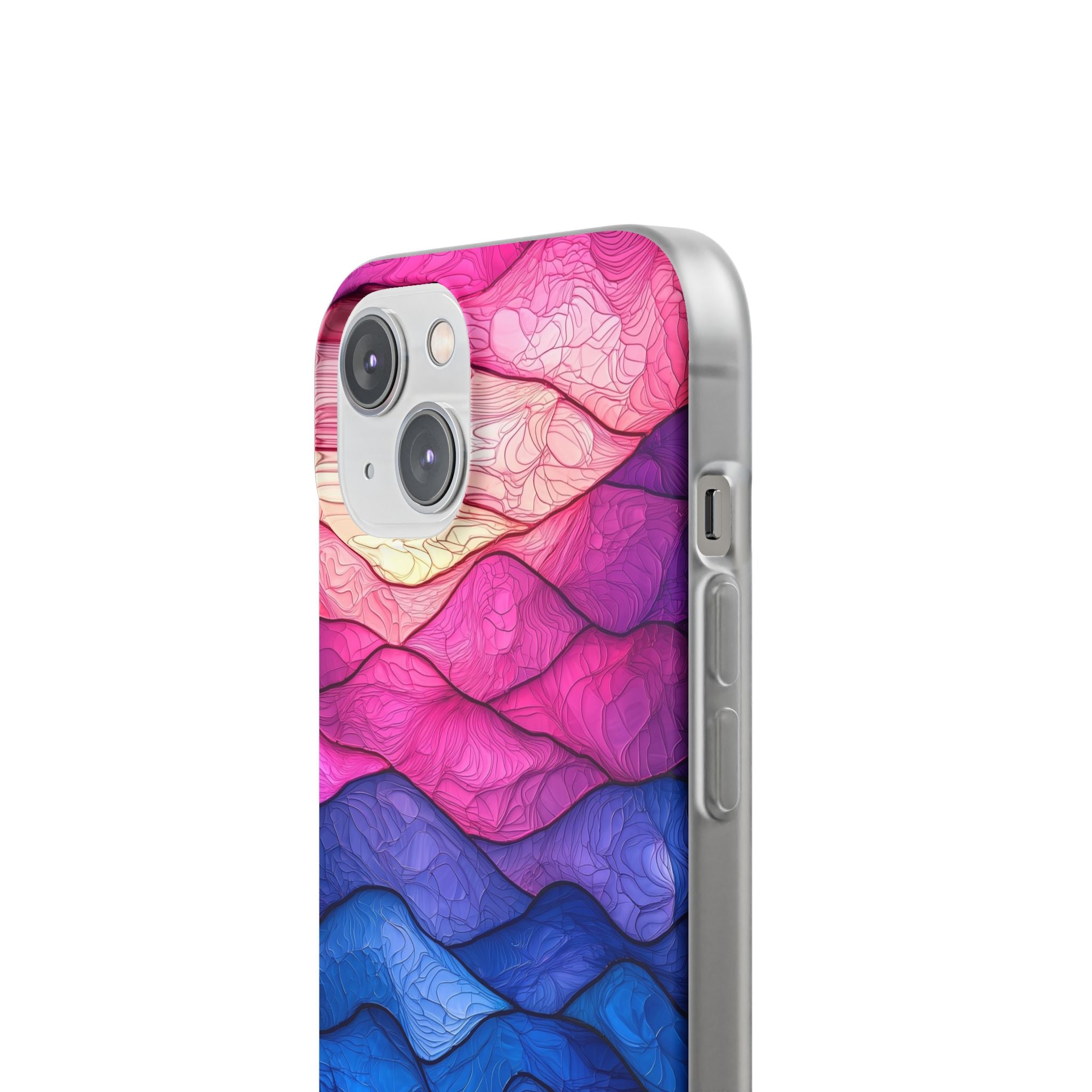 Wavy Vein Gradient iPhone 14 Case - Soft