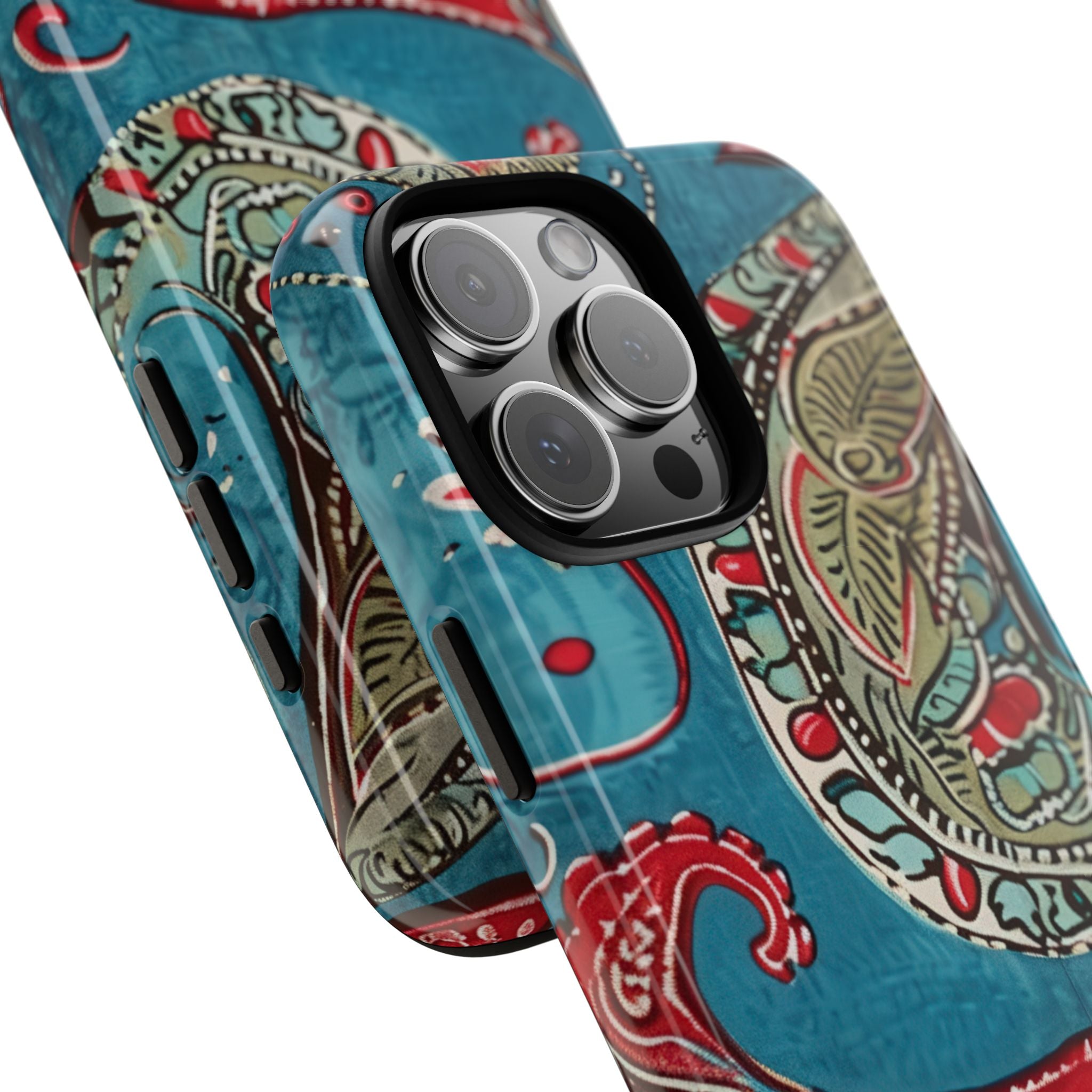 Paisley Floral Fusion iPhone 16 - Tough