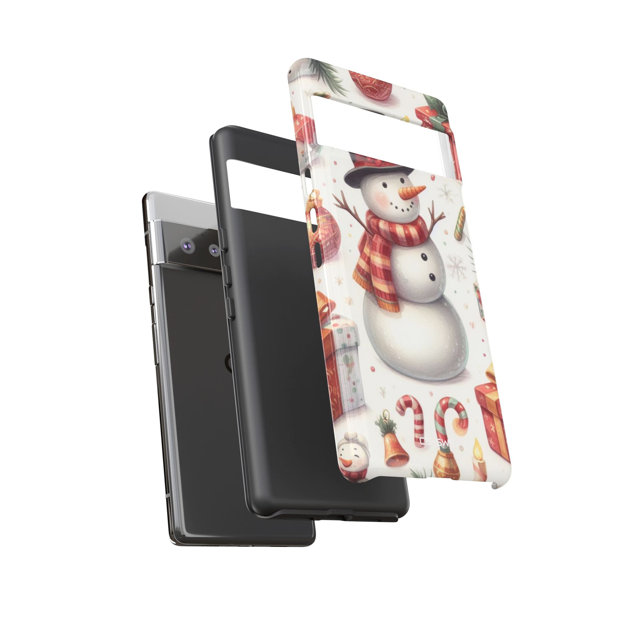 Snowman Wears Scarf - Google Pixel Case