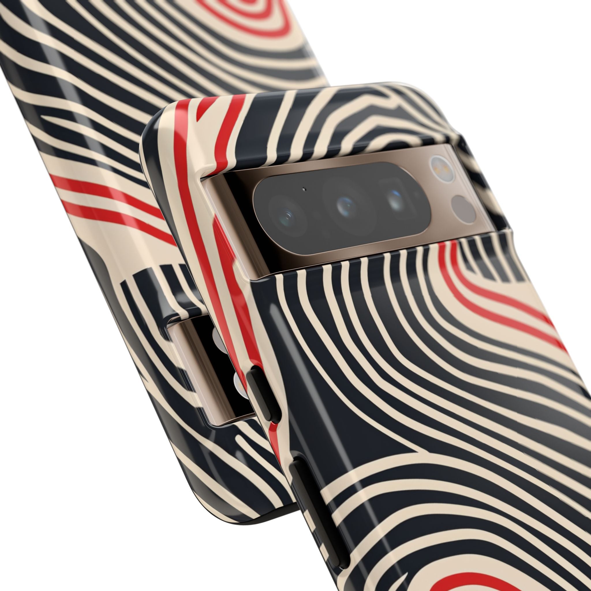 Wavy Red Flow Google Pixel 8 - Tough