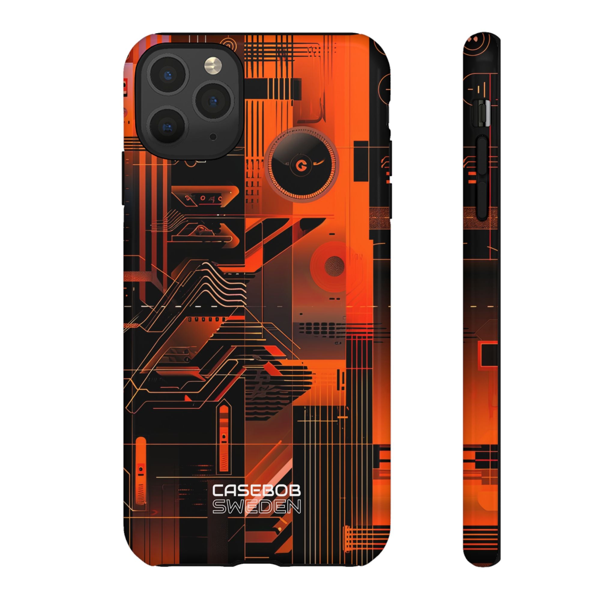 Orange Circuit Dreams iPhone 11 - Tough