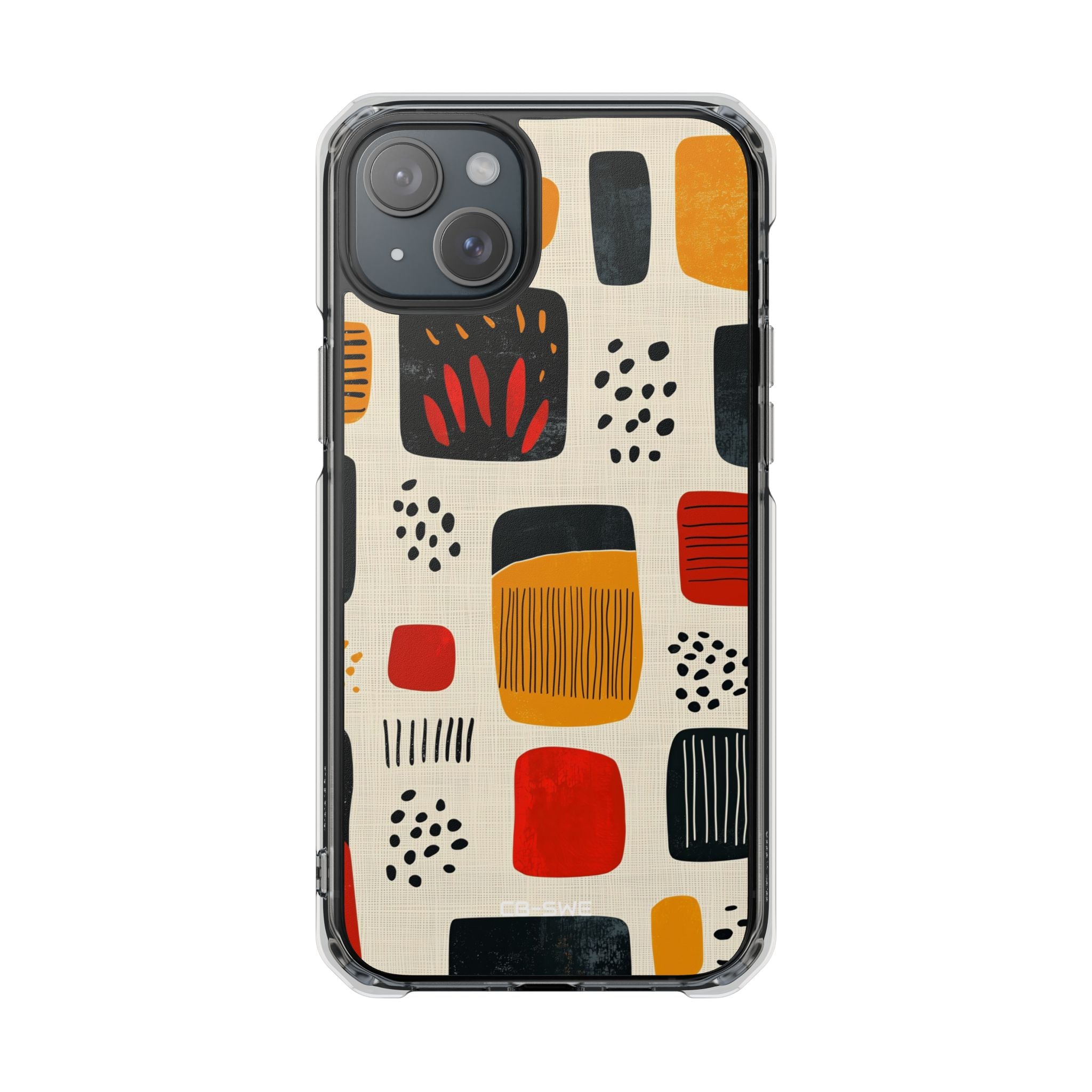 Vibrant Shapes Dance iPhone Case - Impact