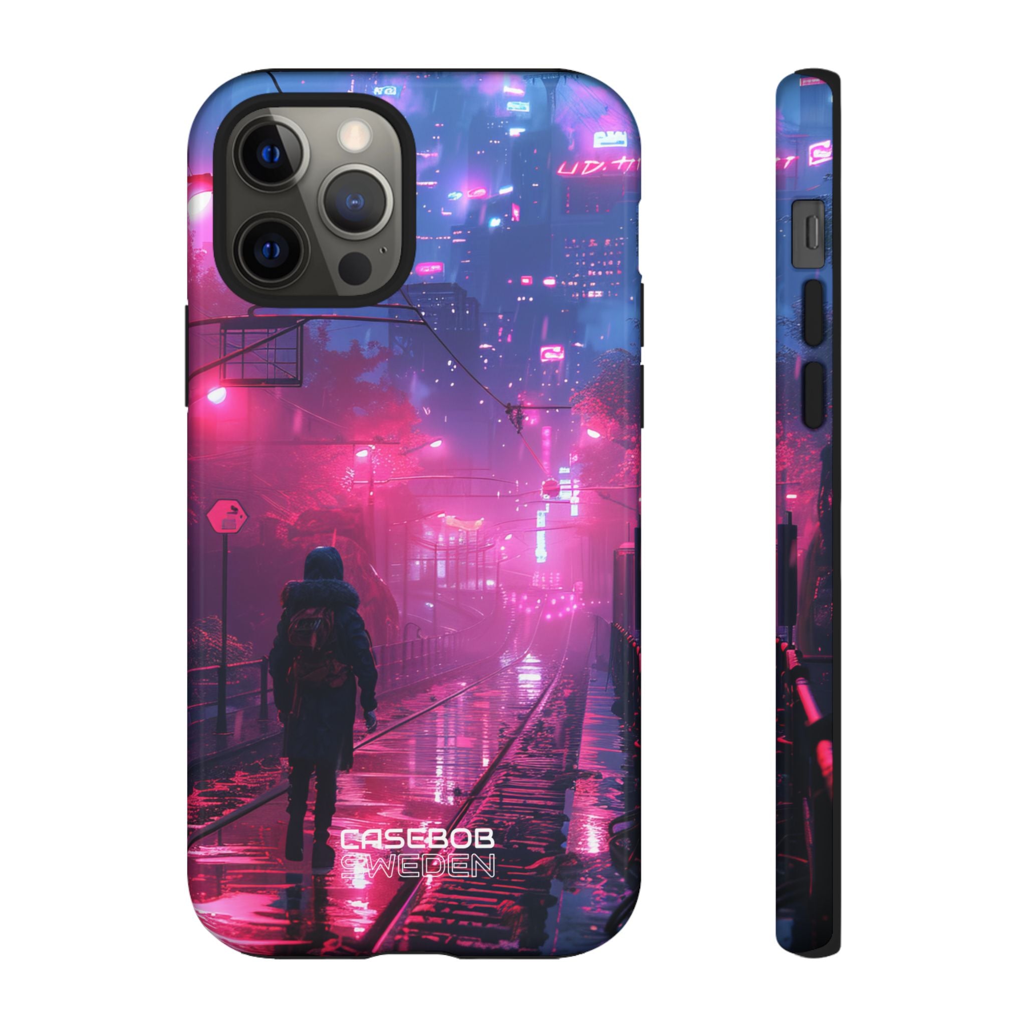 Neon Shadow City iPhone 12 - Tough